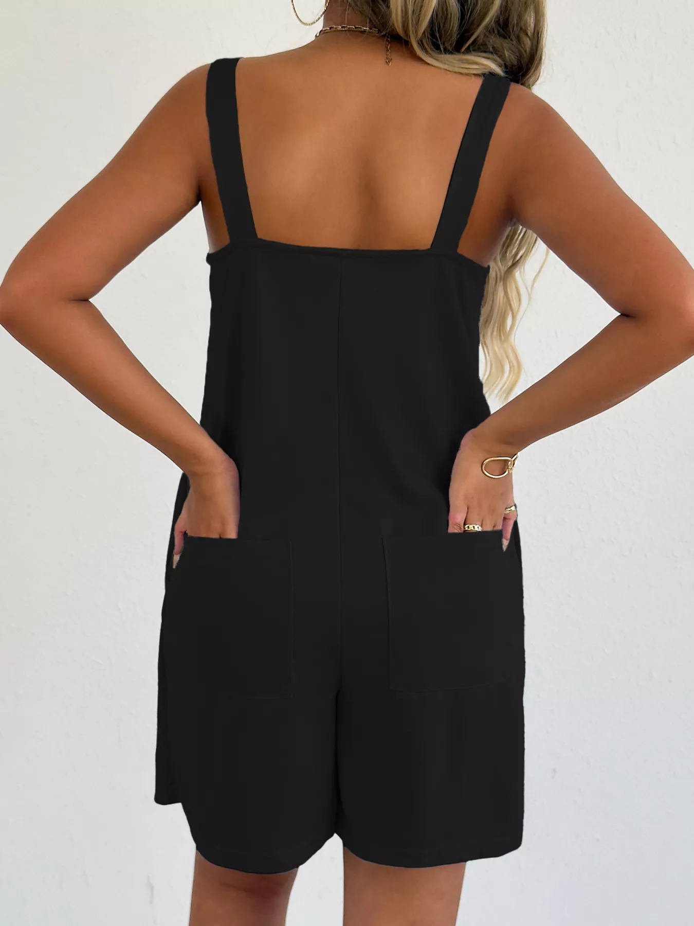 Sweetheart Neck Wide Strap Romper - Image 9