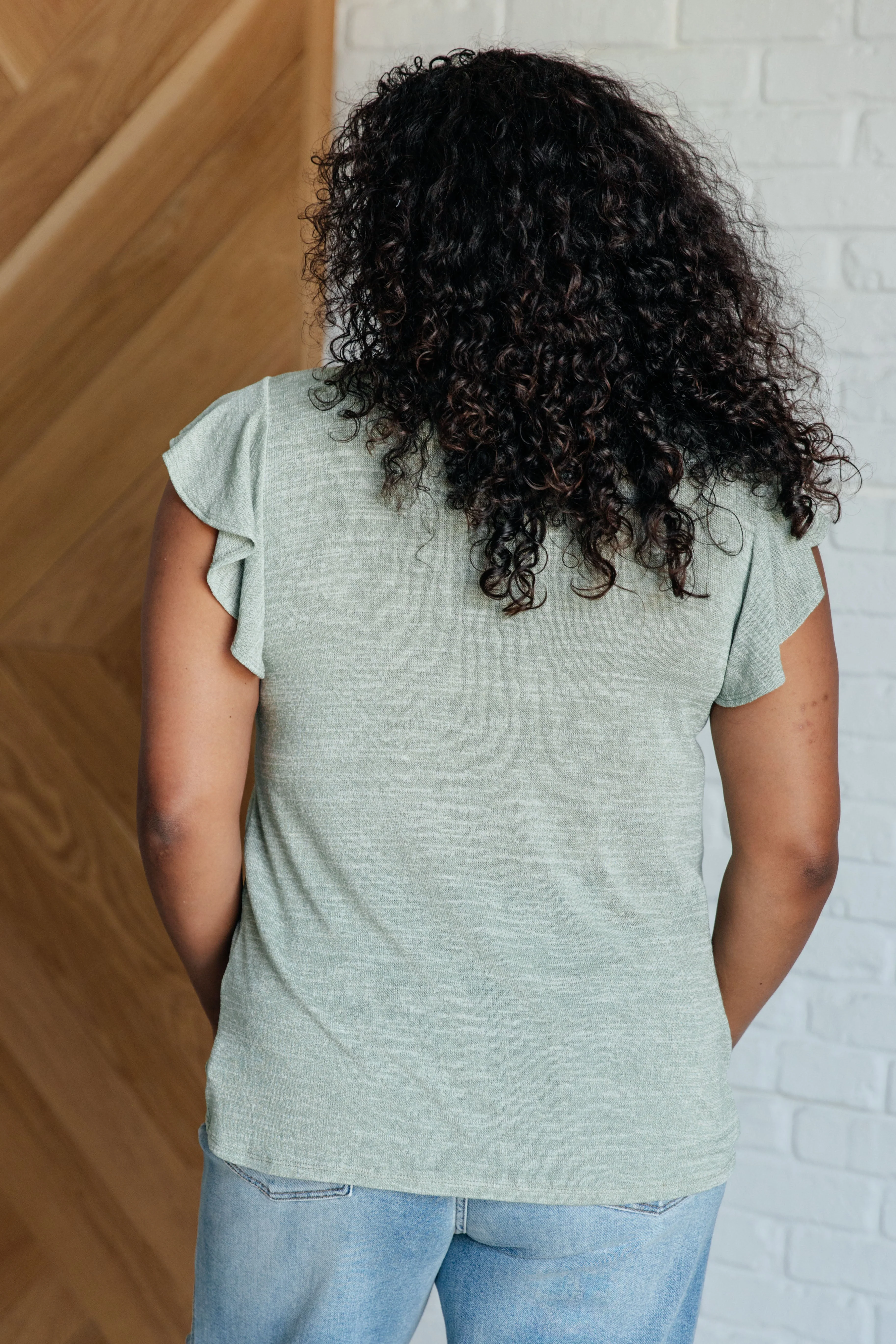 Take It In Flutter Sleeve Top - Image 8
