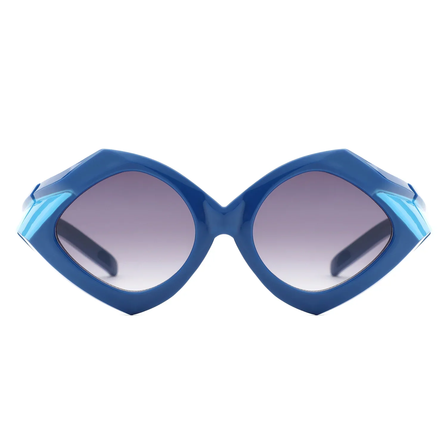 Talor - Geometric Fashion Polygon Triangle Sunglasses - Image 9
