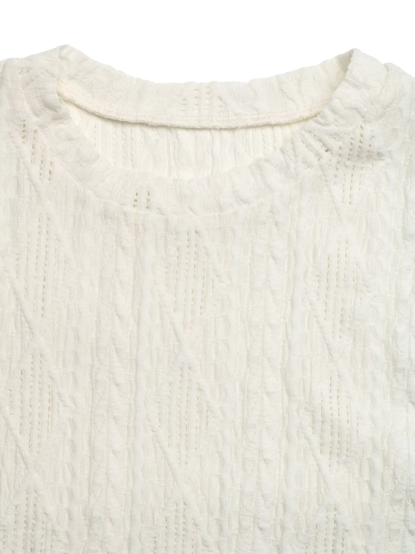Textured Cap Sleeve Top - Image 6