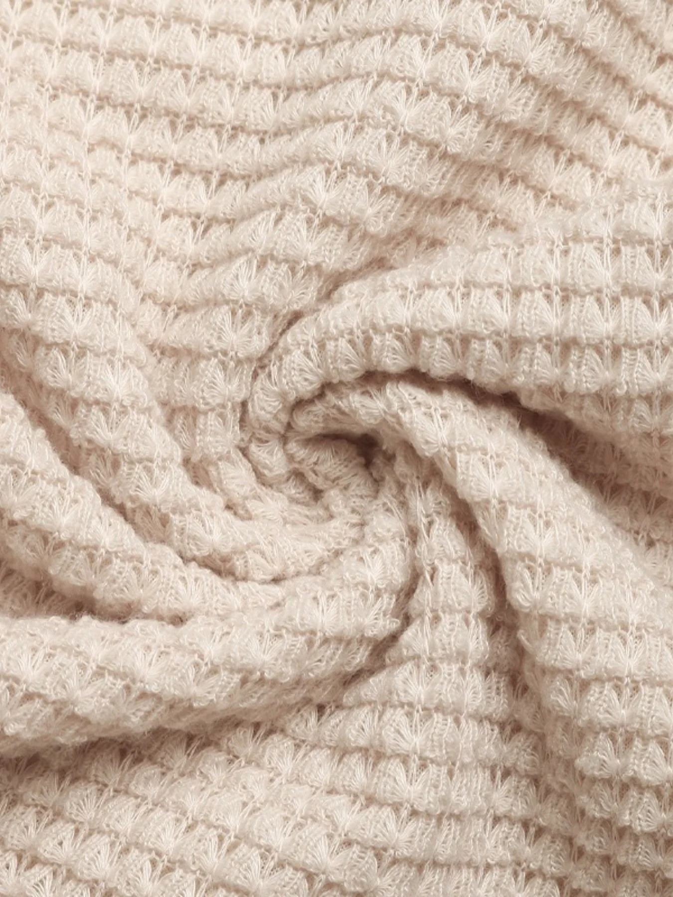 Textured Knit Bubble Hem Mini Dress - Image 9