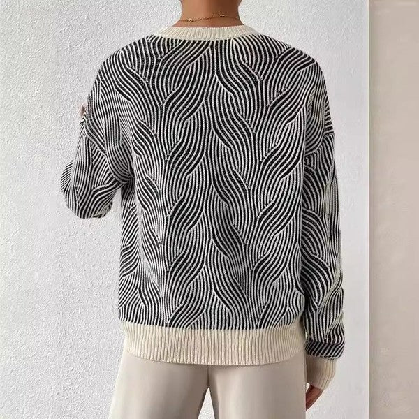 Textured knit sweater - Image 2