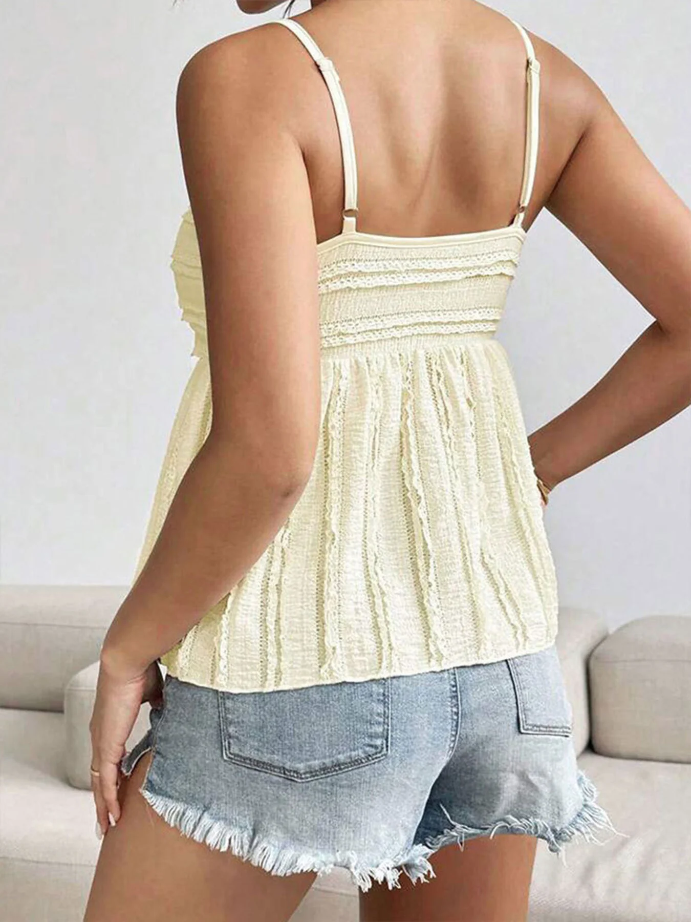Textured Sweetheart Neck Cami - Image 14