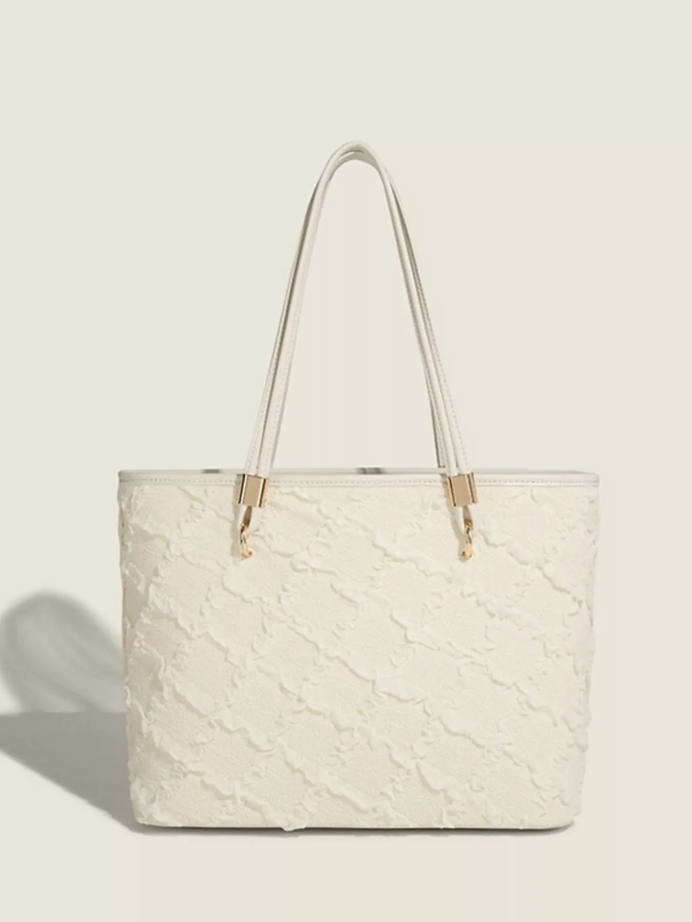 Textured Tote Shoulder Bag - Image 2