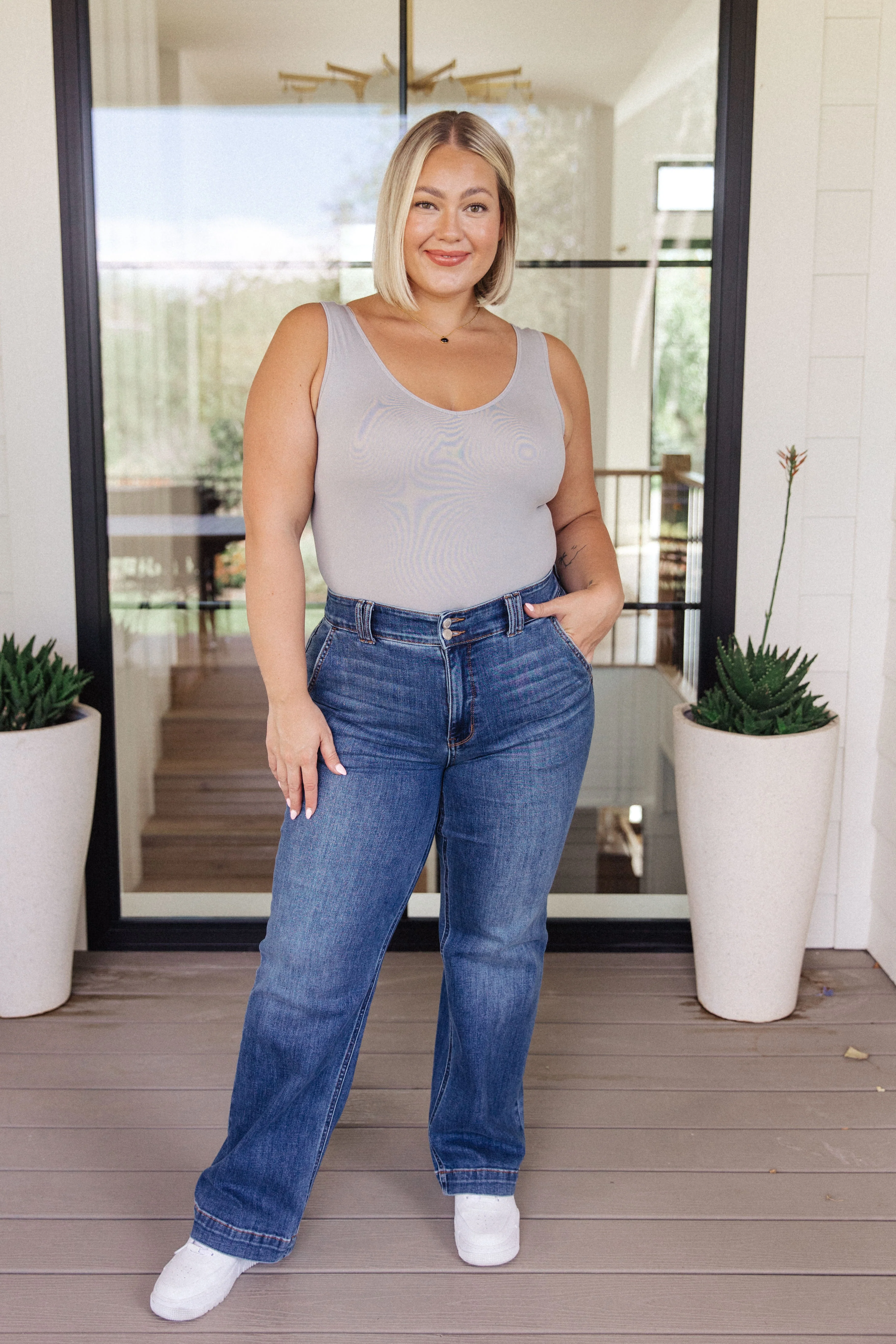 The Basics Bodysuit in Grey - Image 8
