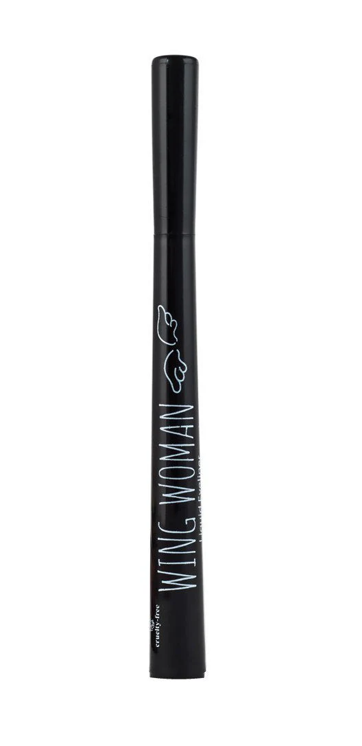 The Beauty Crop - Wing Woman Liquid Eyeliner | Contains Argan Oil, Liquorice and Blackberry | Cruelty-Free Gel Eyeliner Pen | Professional Makeup Black Liner | Perfect & Precise Eyeline | Berry Black