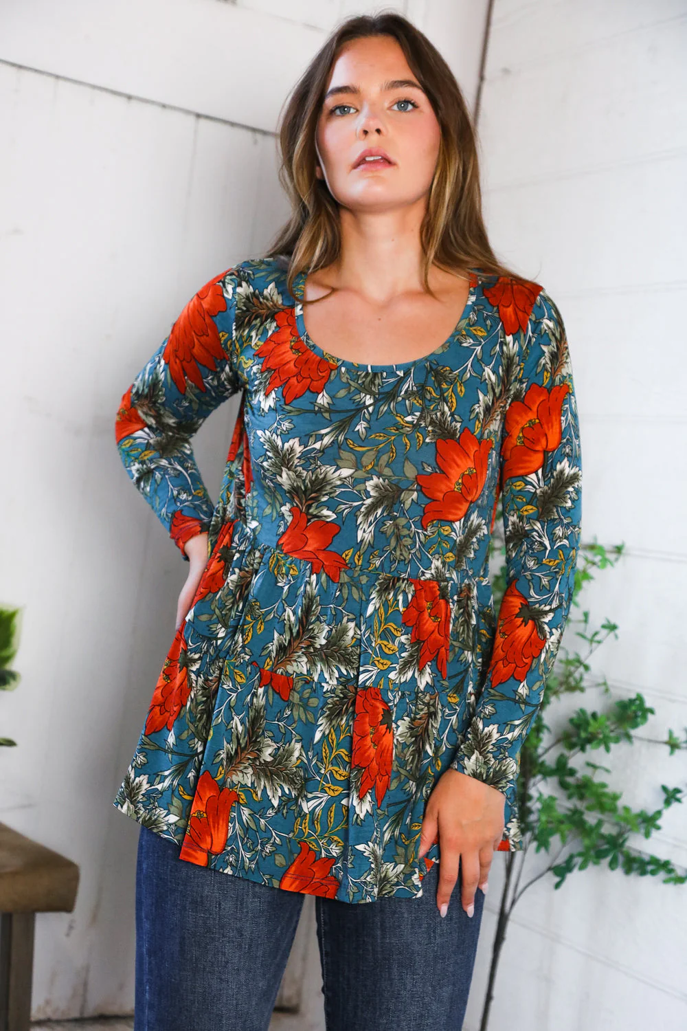 The Scarlet Fields Babydoll Blouse - Image 4