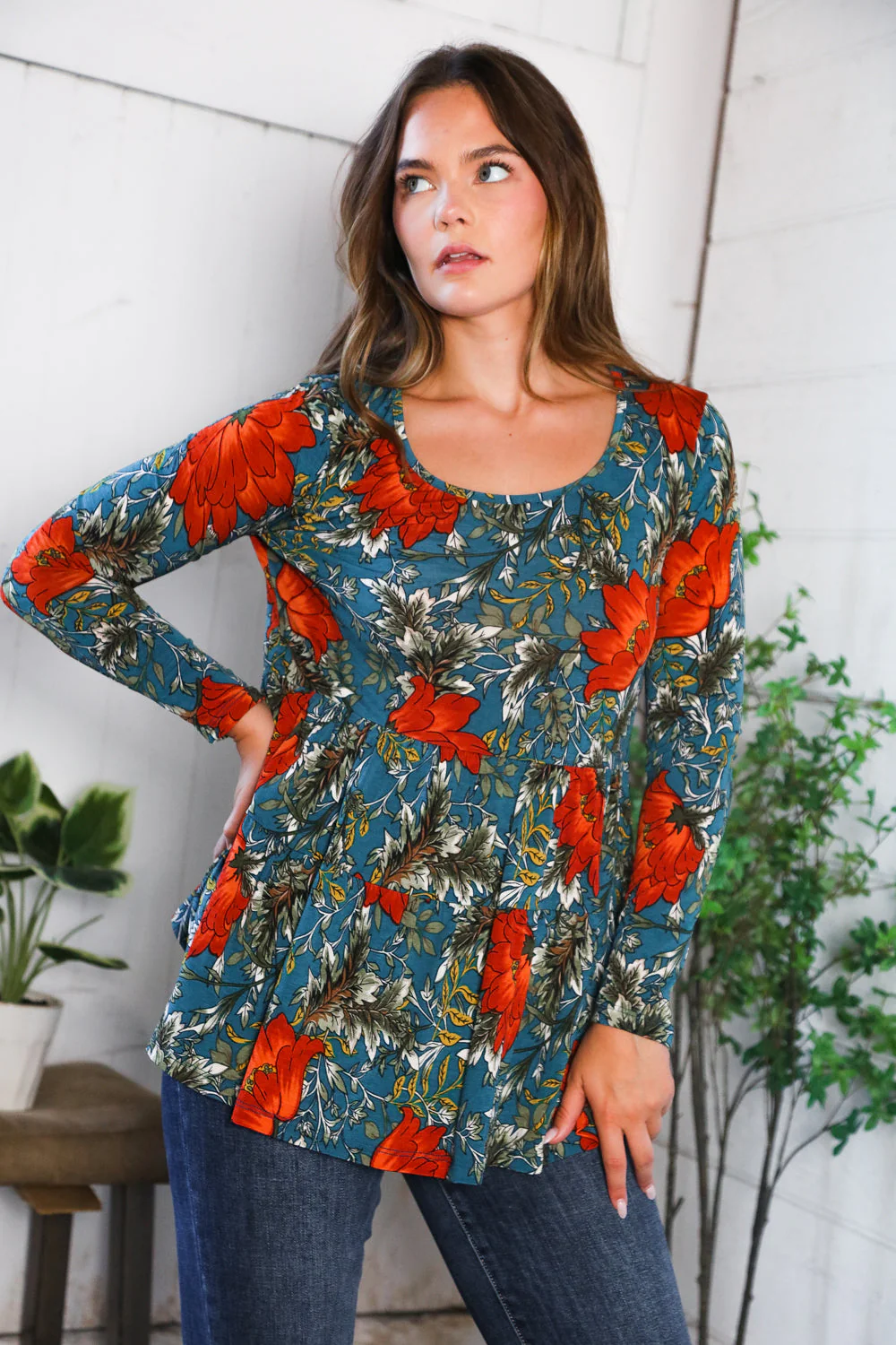 The Scarlet Fields Babydoll Blouse - Image 5
