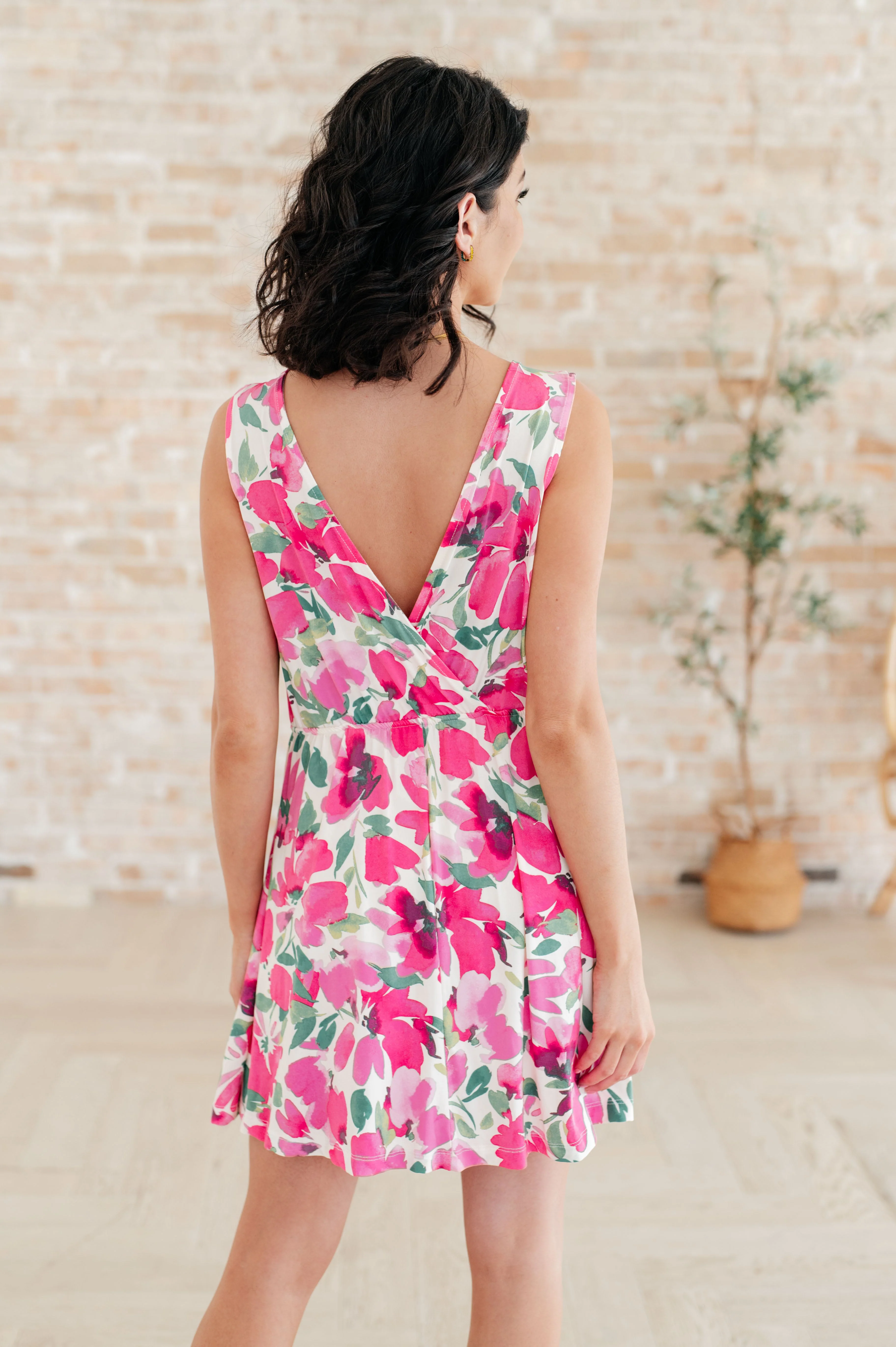 The Sun's Been Quite Kind V-Neck Dress in Pink - Image 10