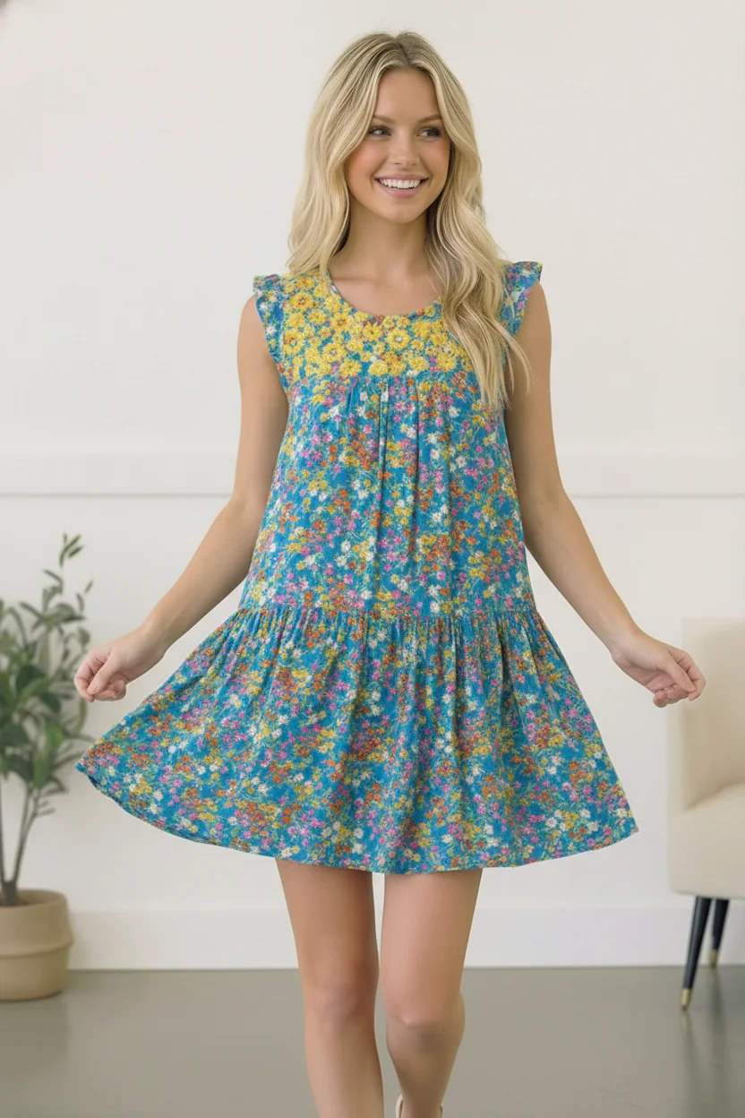 The Wildflower Whimsy Embroidered Dress - Image 3
