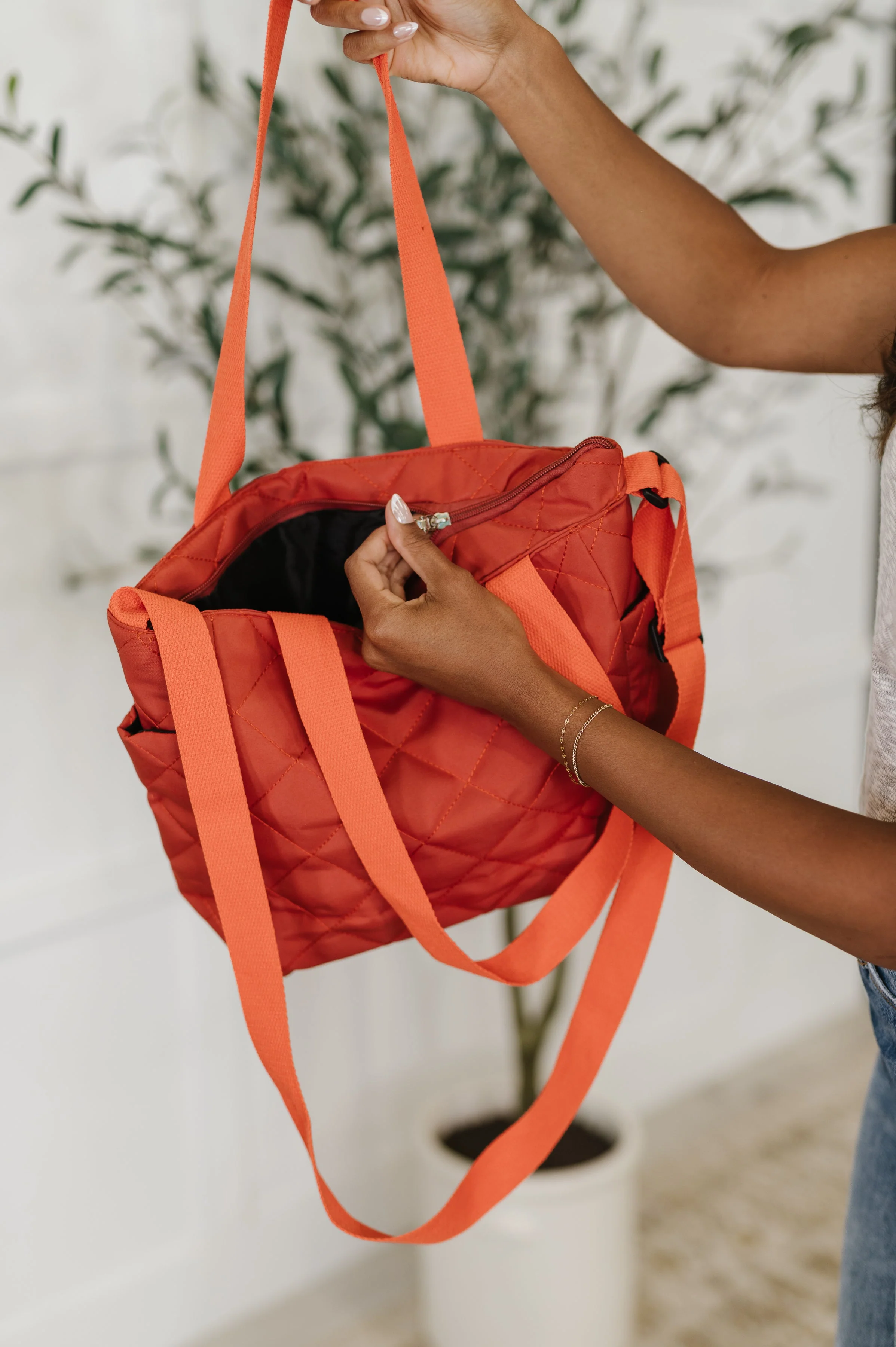 There She Goes Bag in Tomato - Image 5