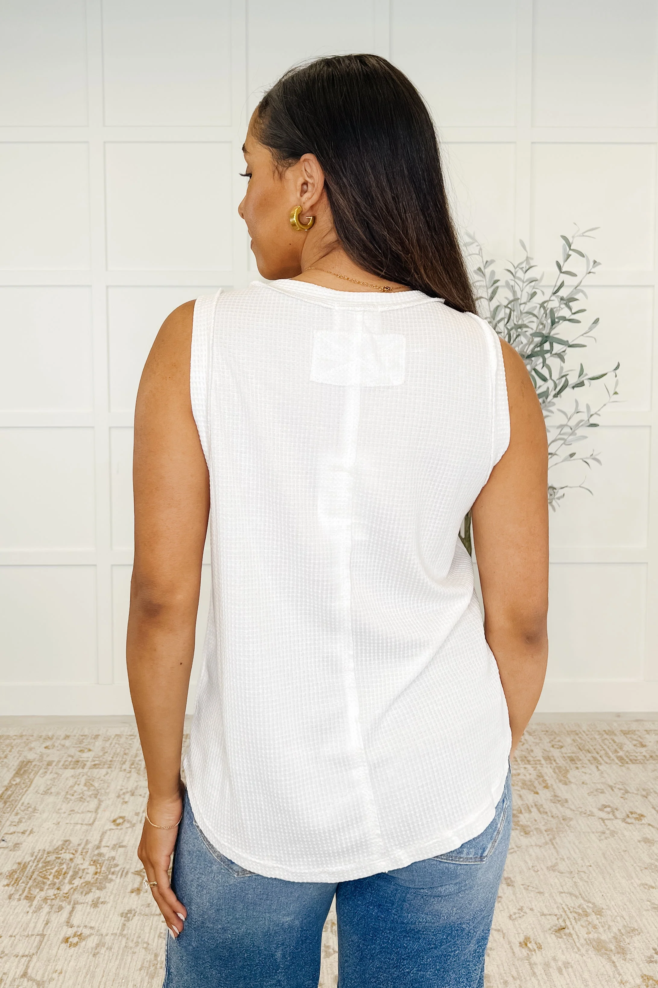 Thread Theory Round Neck Tank in Ivory - Image 4