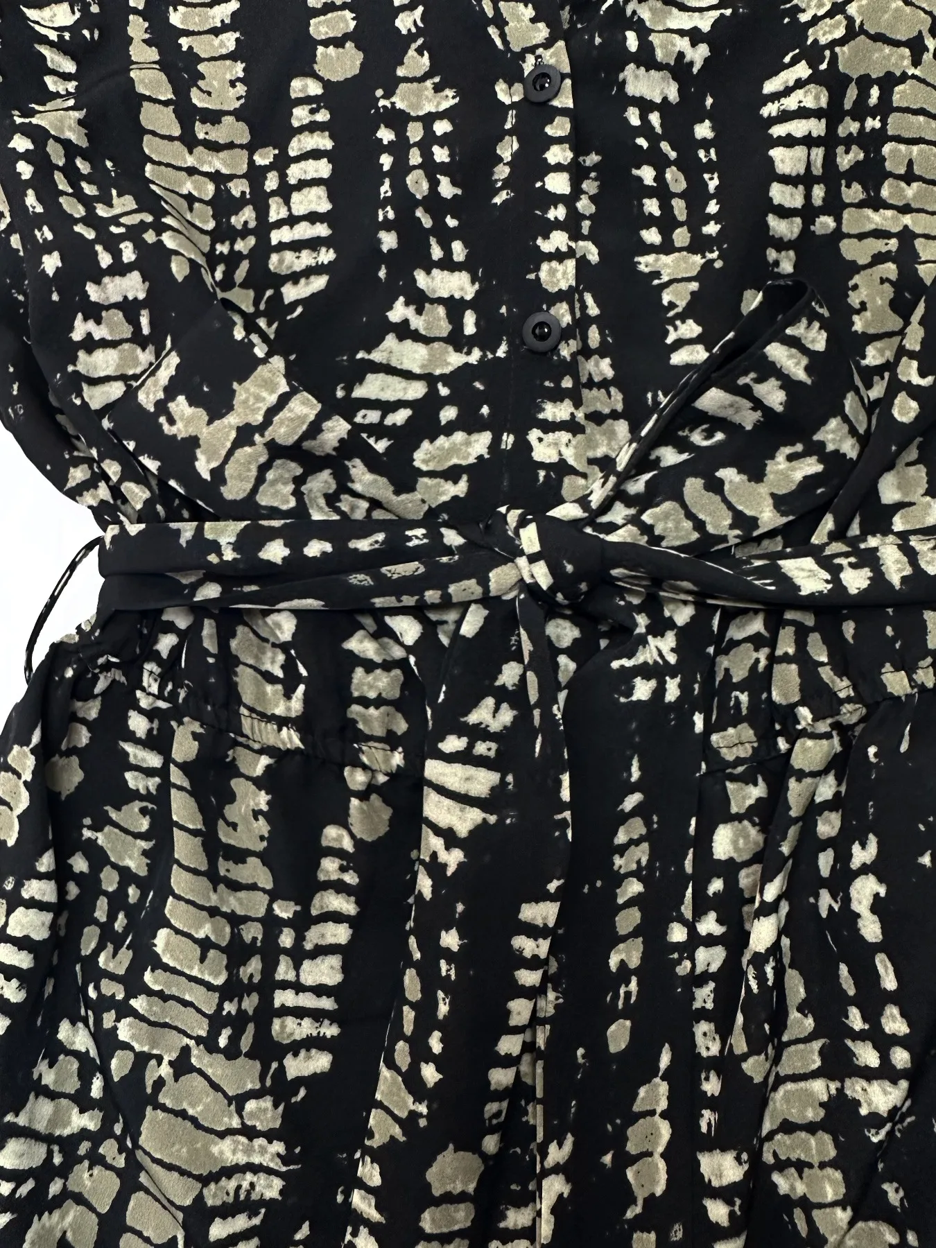 Tie Dye Print Collar Neck Short Sleeve Romper - Image 6