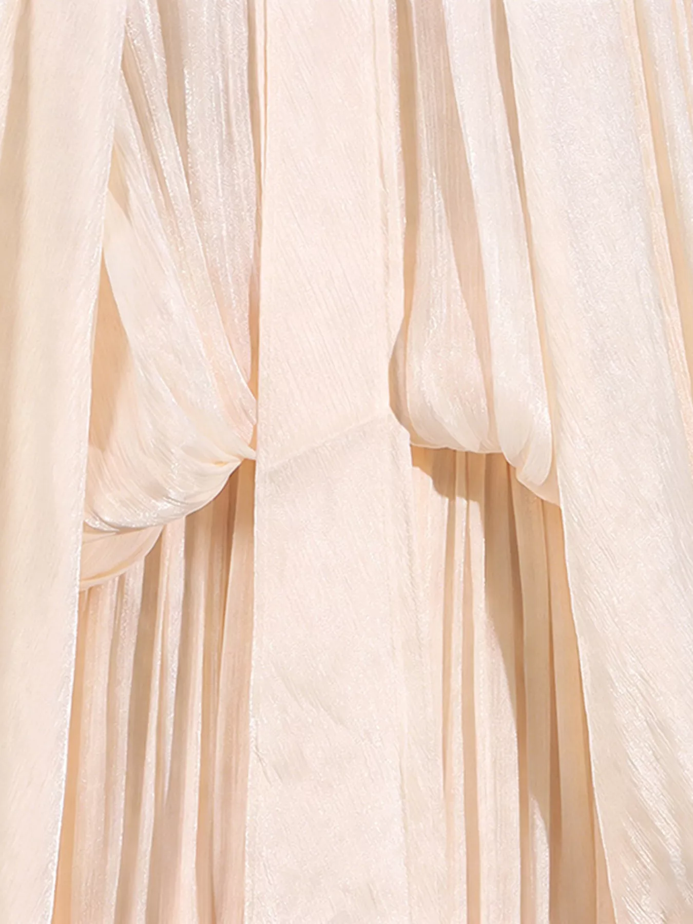 Tie Front Balloon Sleeve Midi Dress - Image 3