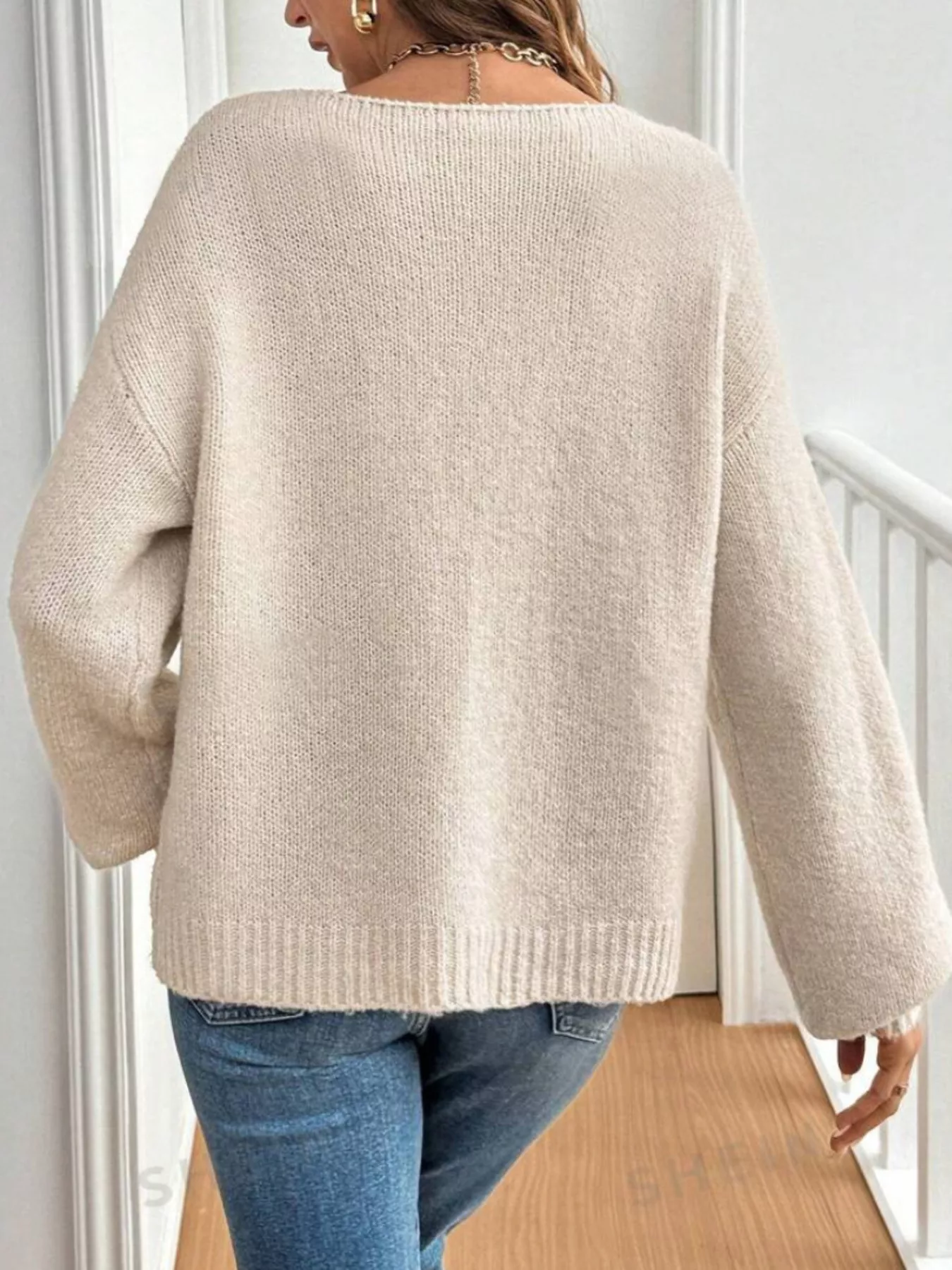 Tie-Front Long Sleeve Cardigan - Image 11