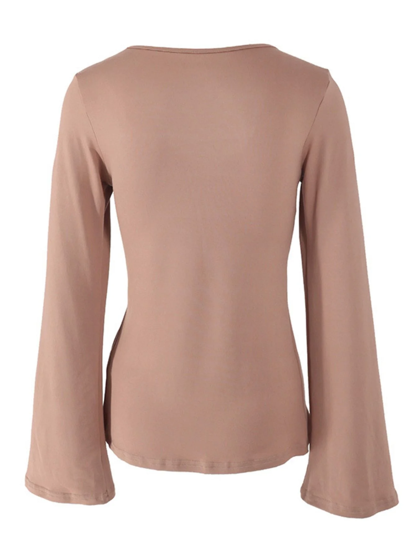 Tie-Front Long Sleeve T-Shirt - Image 9