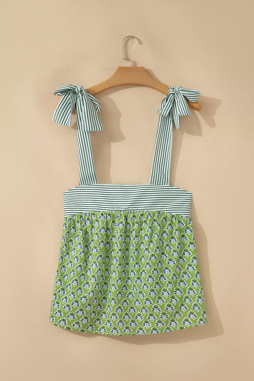 Tie-Strap Floral Print Tank - Image 5