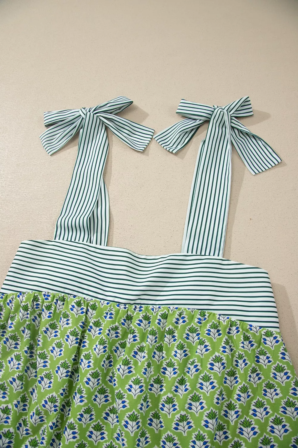 Tie-Strap Floral Print Tank - Image 7