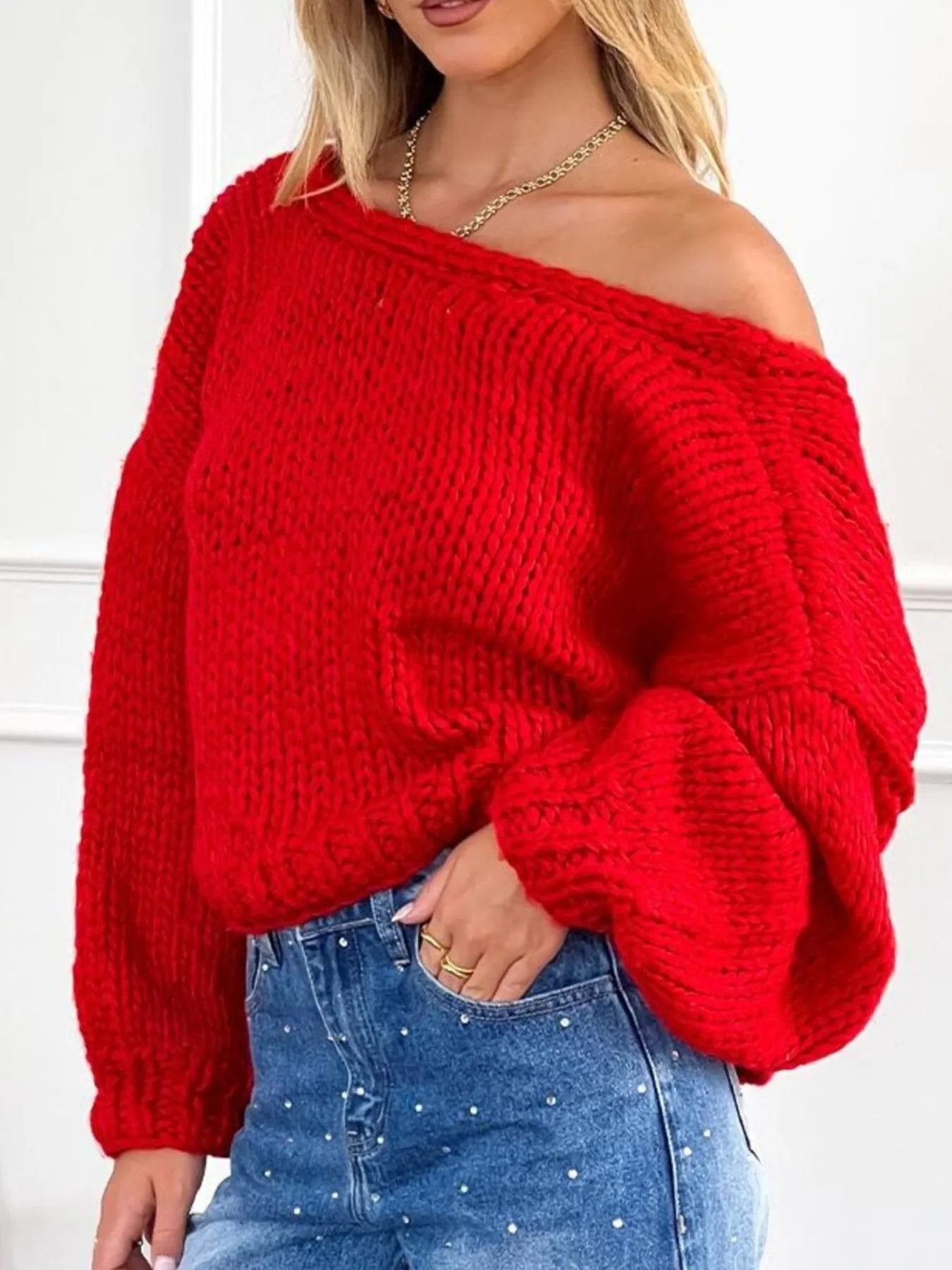 Tied Drop Shoulder Cardigan - Image 2