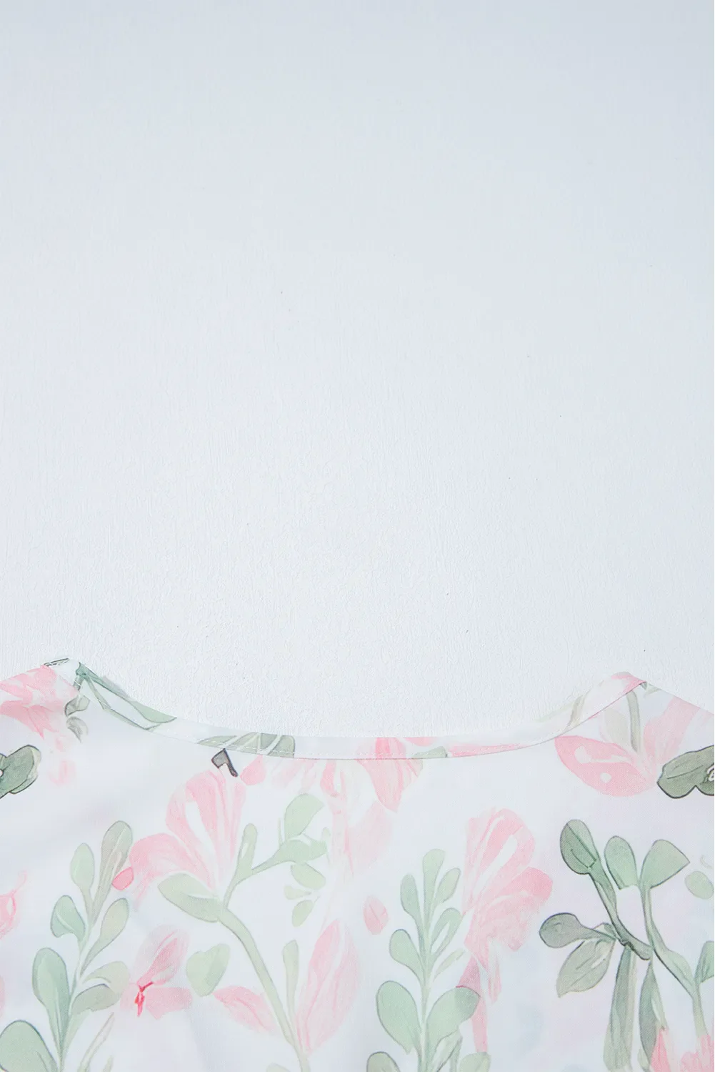Tied Printed Short Sleeve Blouse - Image 8