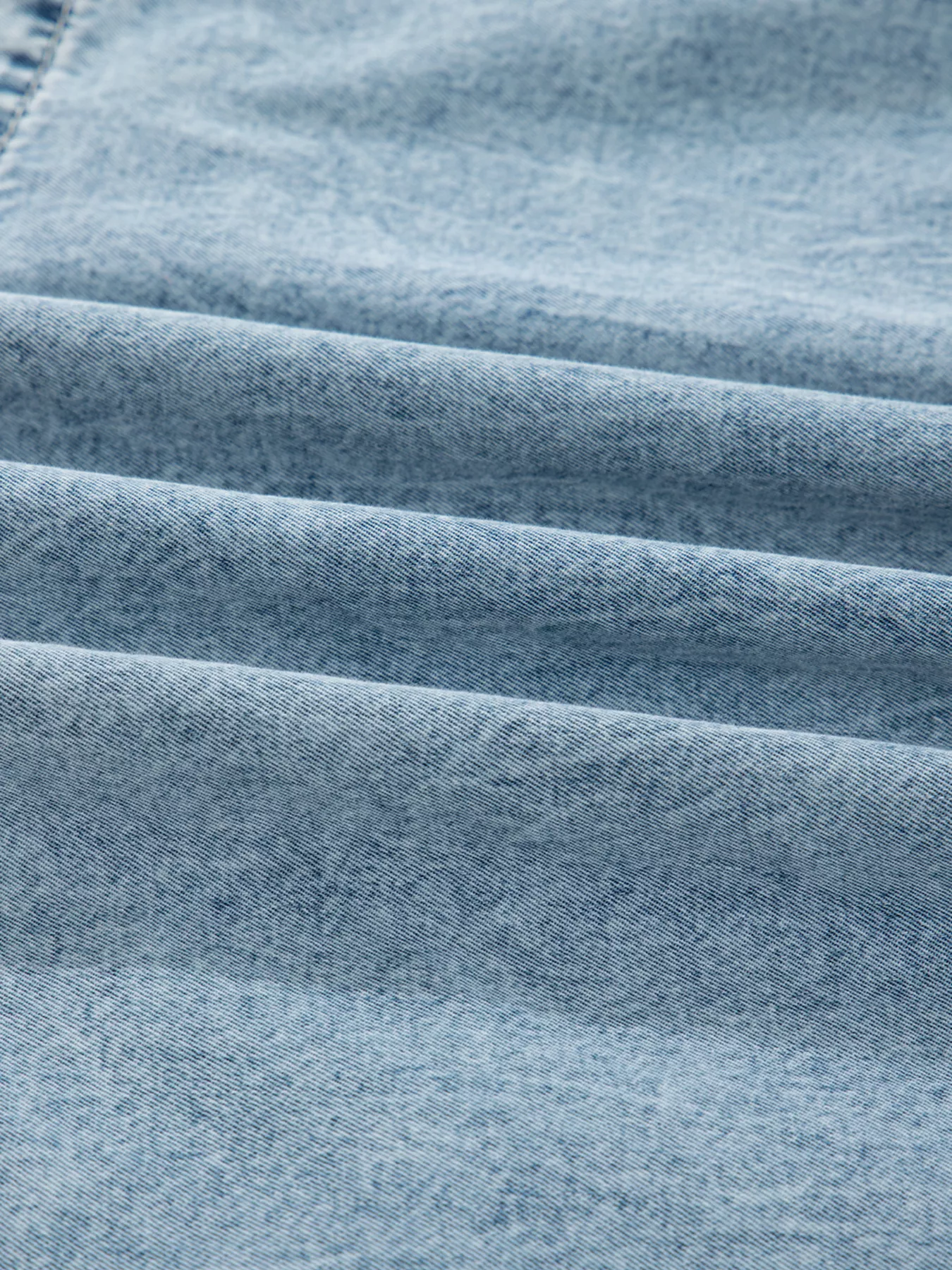 Tiered Flowy Overall Denim Dress - Image 8