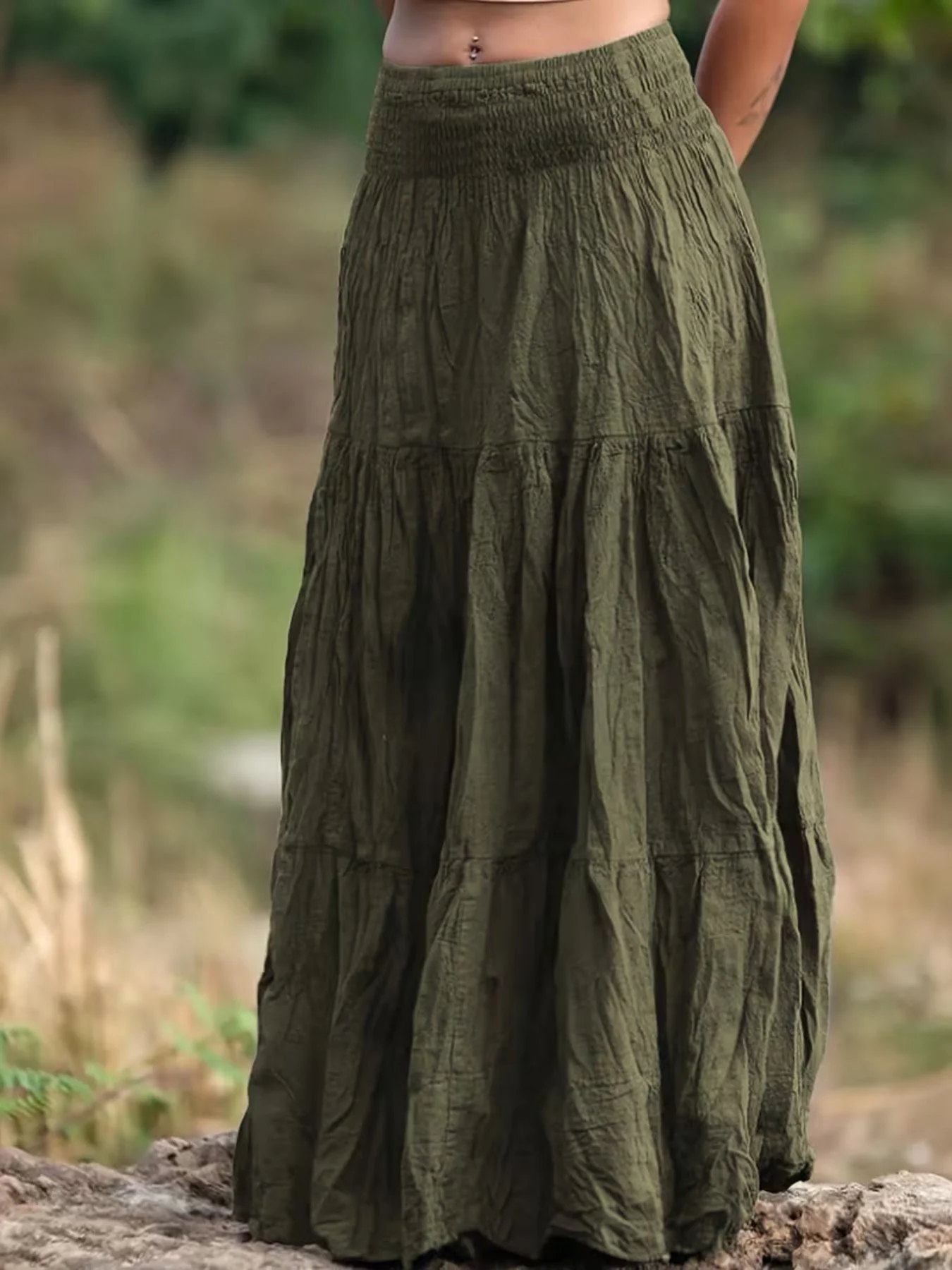 Tiered Maxi Skirt - Image 11