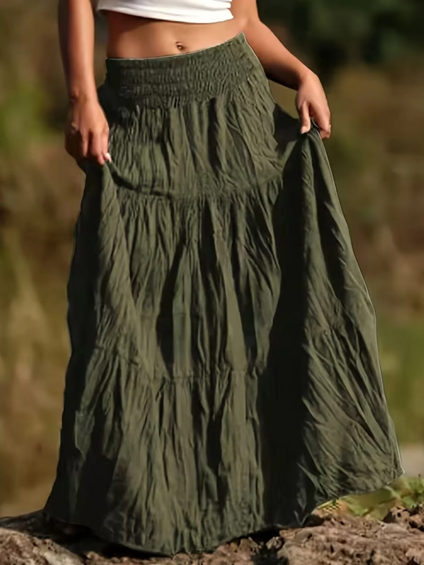 Tiered Maxi Skirt - Image 12