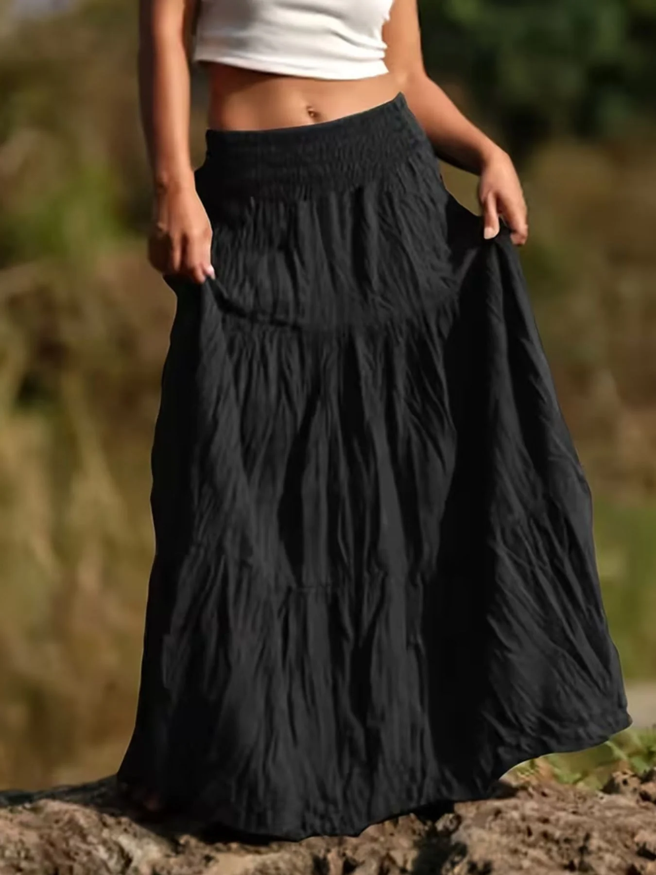 Tiered Maxi Skirt - Image 4