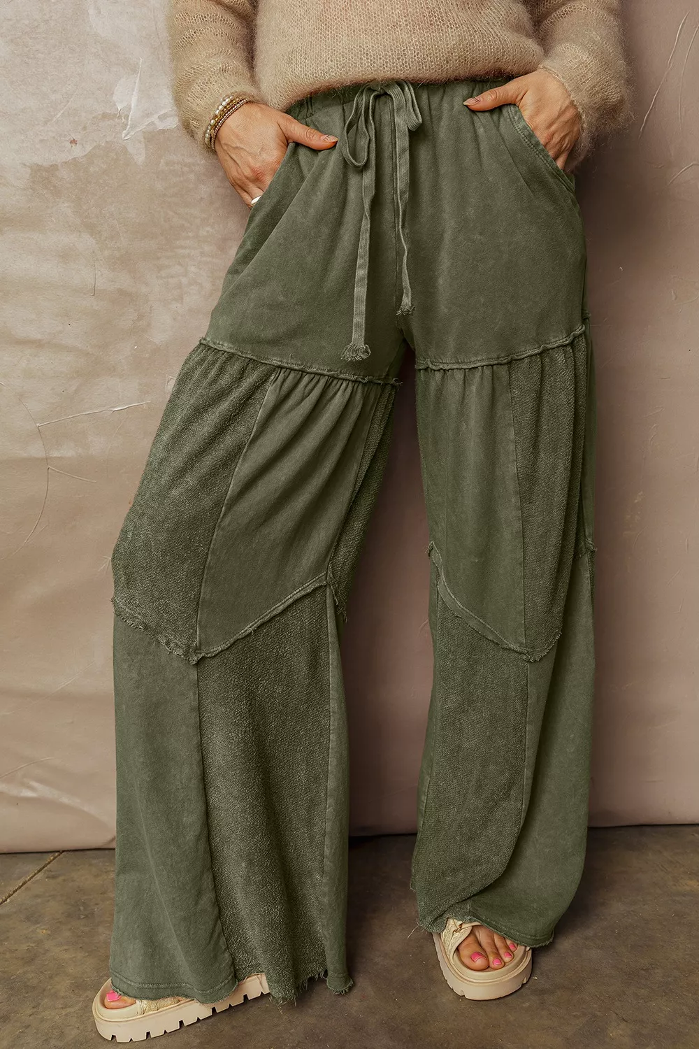 Tiered Wide Leg Pants - Image 2