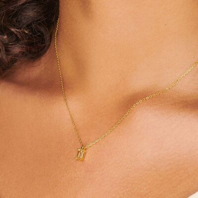 Titanium Steel Inlaid Zircon Pendant Necklace - Image 13