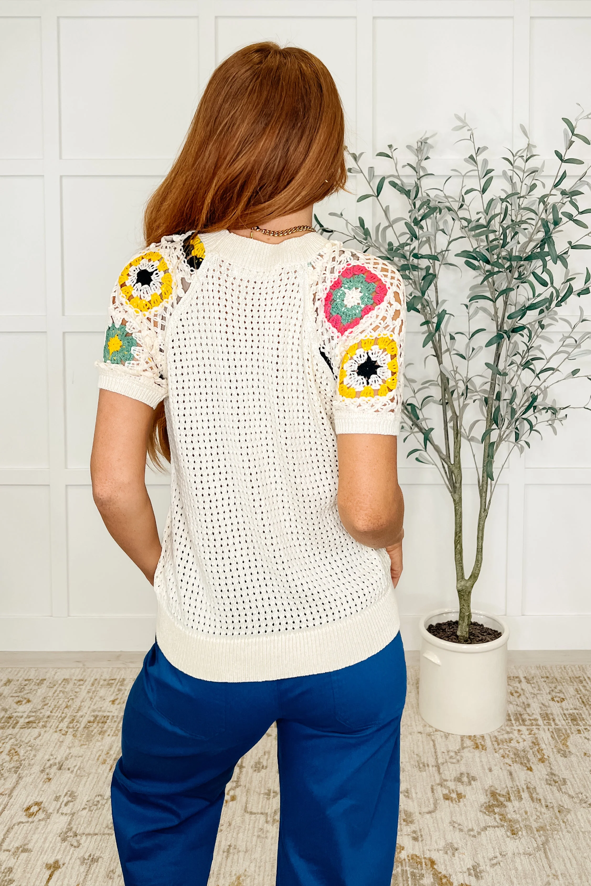 To Grandma's House Crochet Accent Top - Image 4