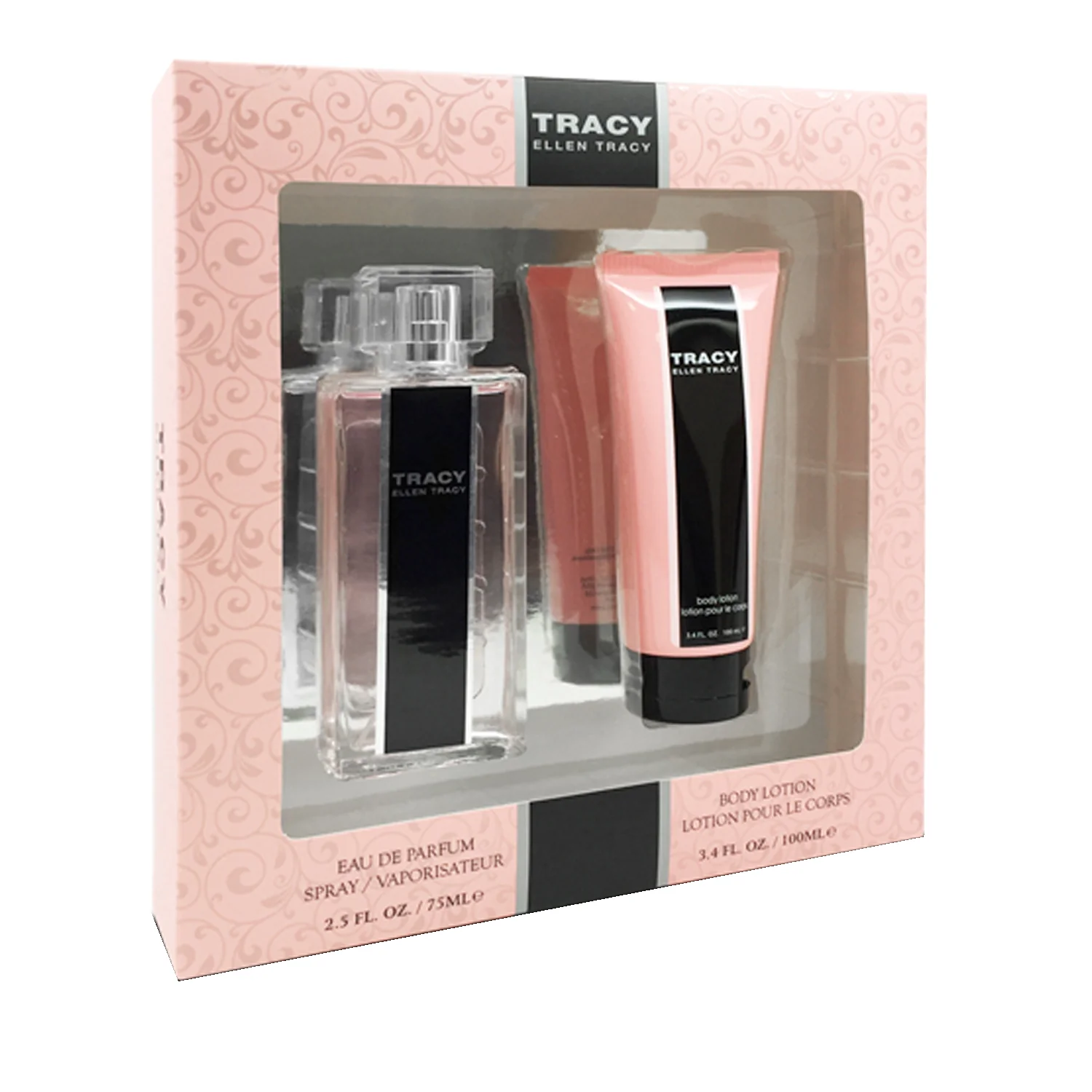 TRACY by ELLEN TRACY LADIES SET (2.5 OZ EDP/ 3.4 OZ BODY LOTION -WINDOW BOX)