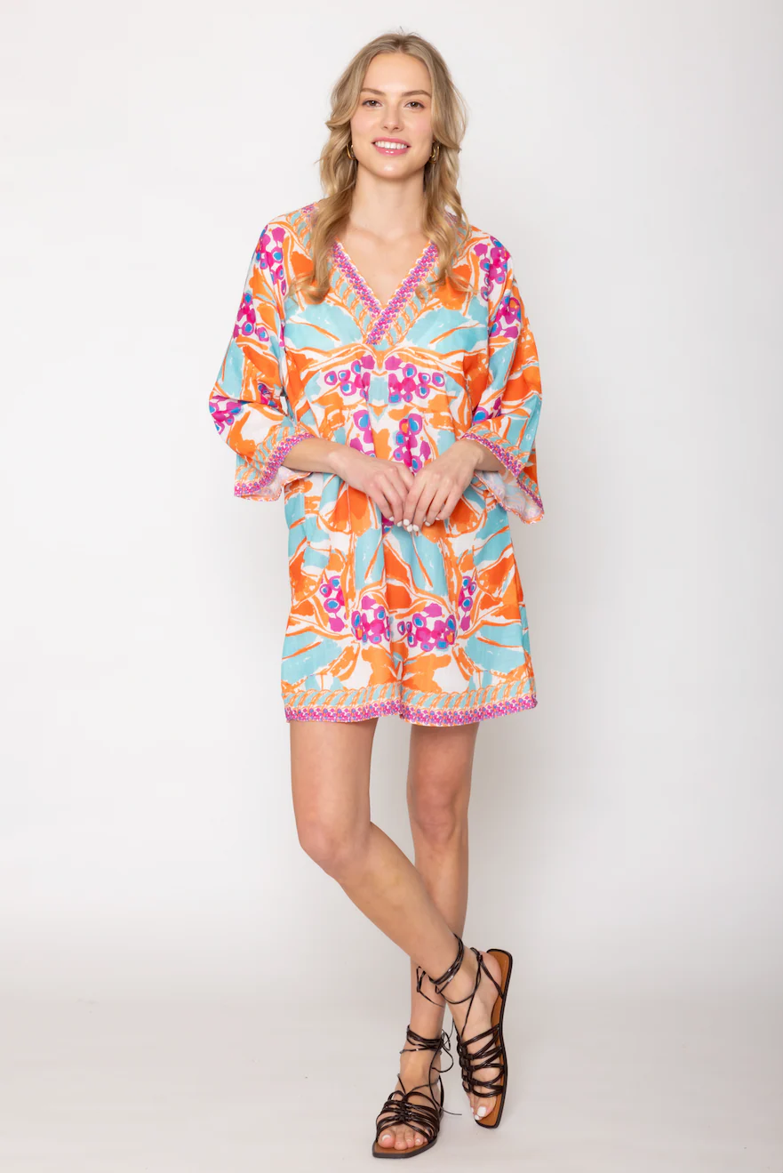 Tropical Print Poncho - Image 8
