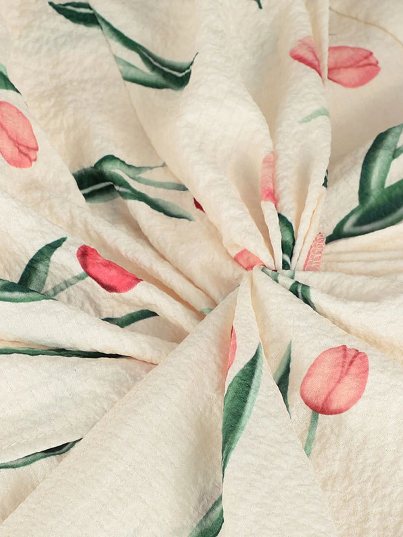 Tulip Print Twist Front Slit Cami Dress - Image 10