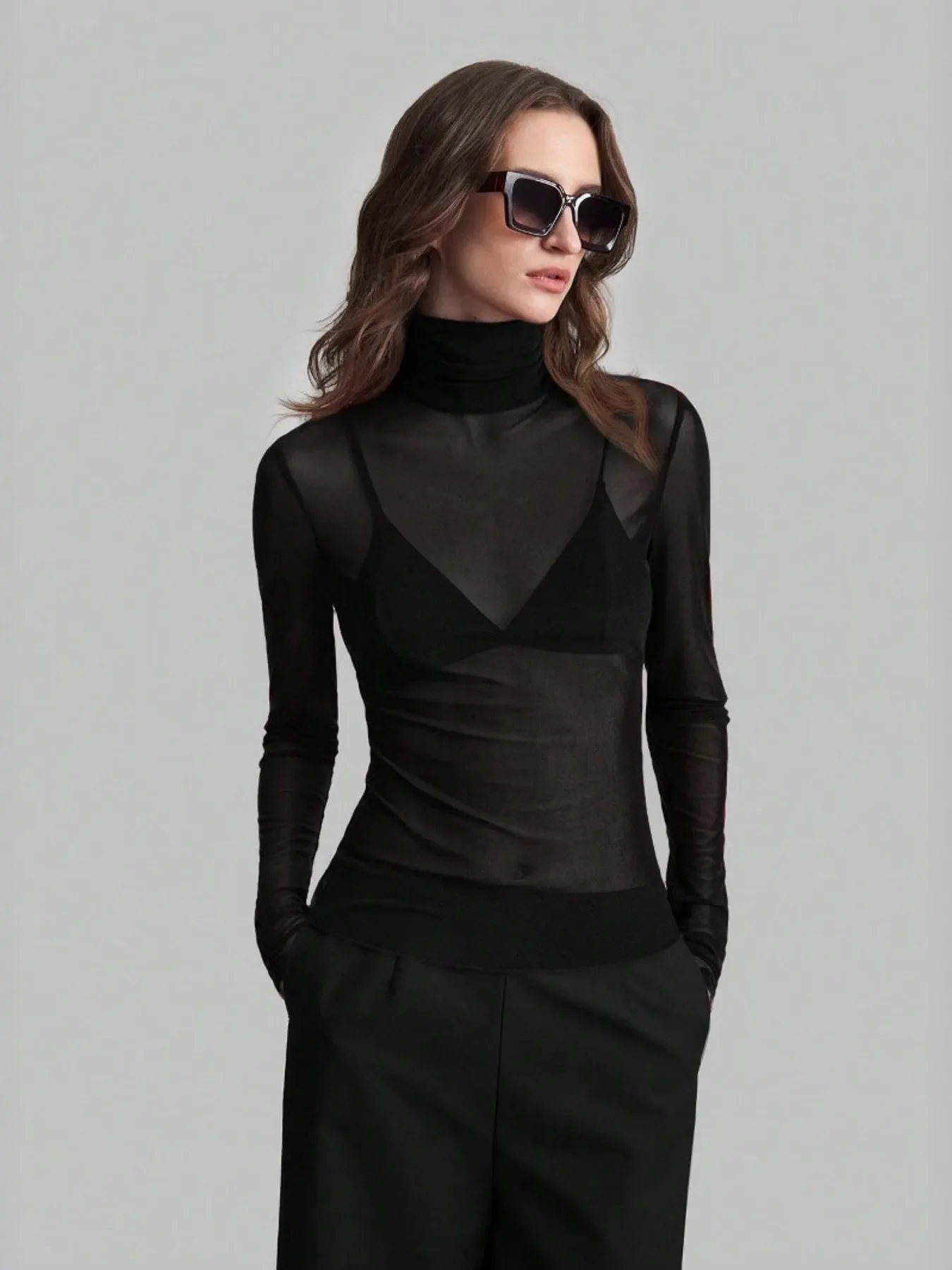 Turtleneck Long Sleeve Top - Image 7