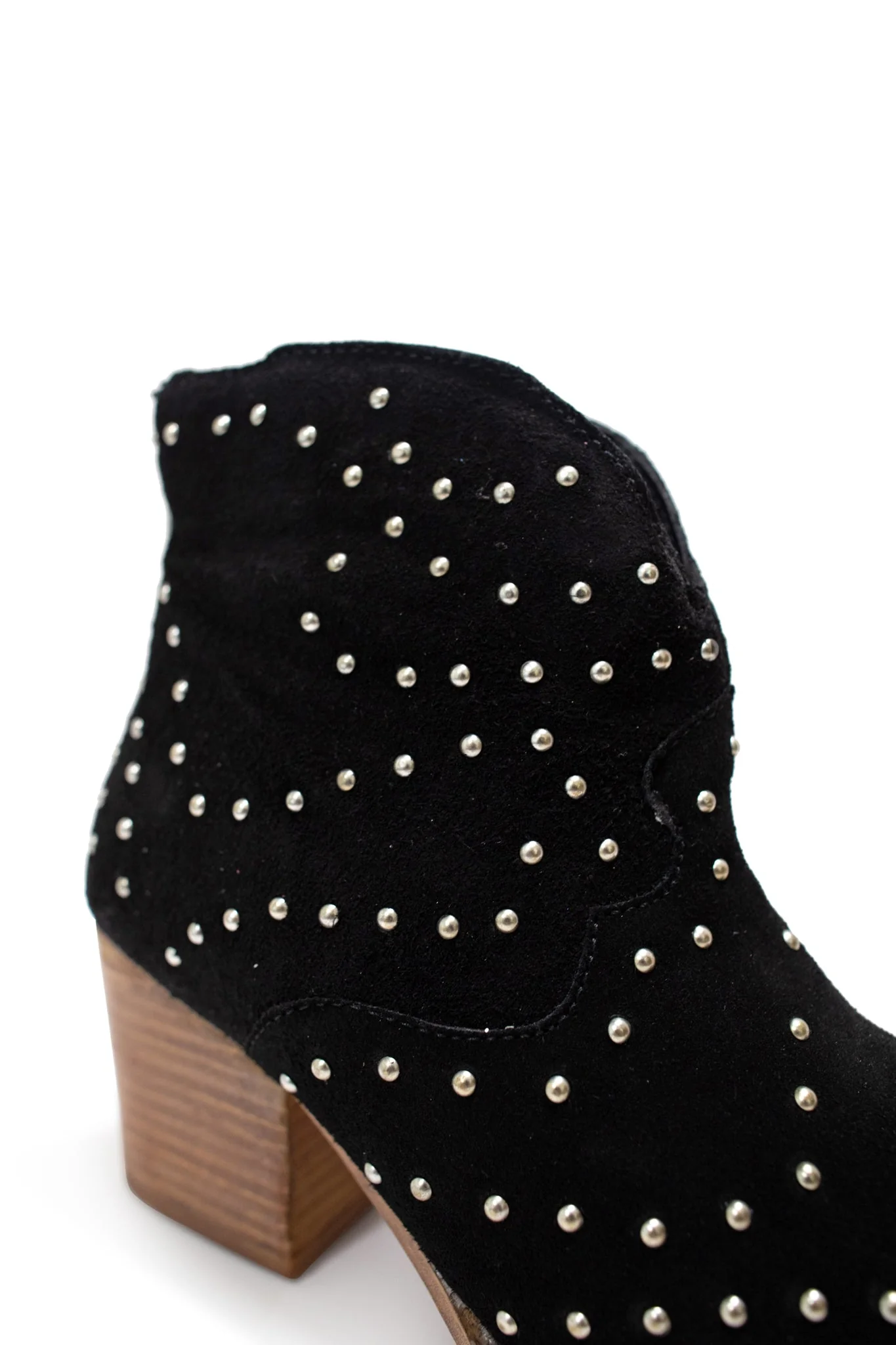 Twilight Studded Heeled Ankle Boot in Black - Image 11