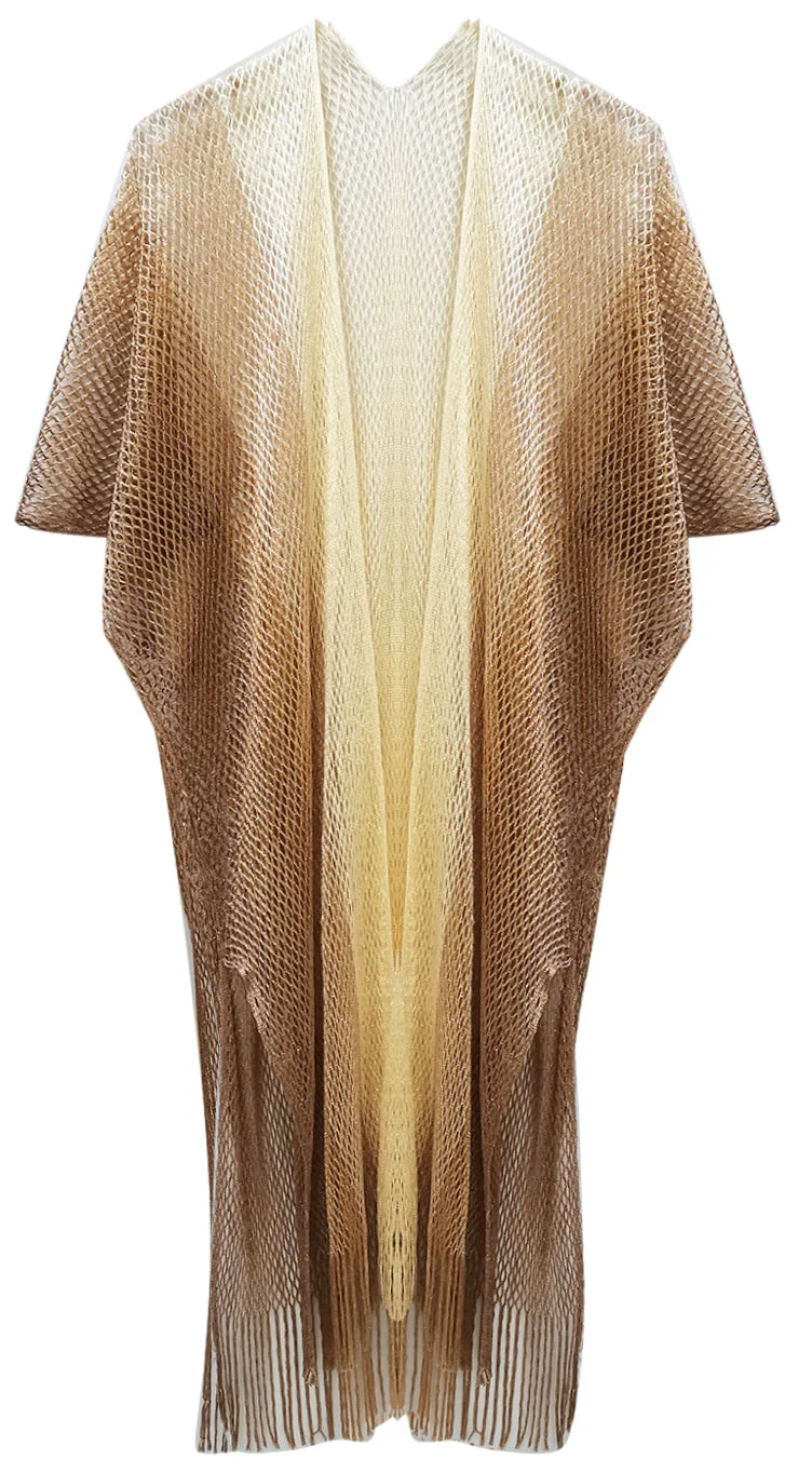 Two Tone Lurex Kimono - Image 17