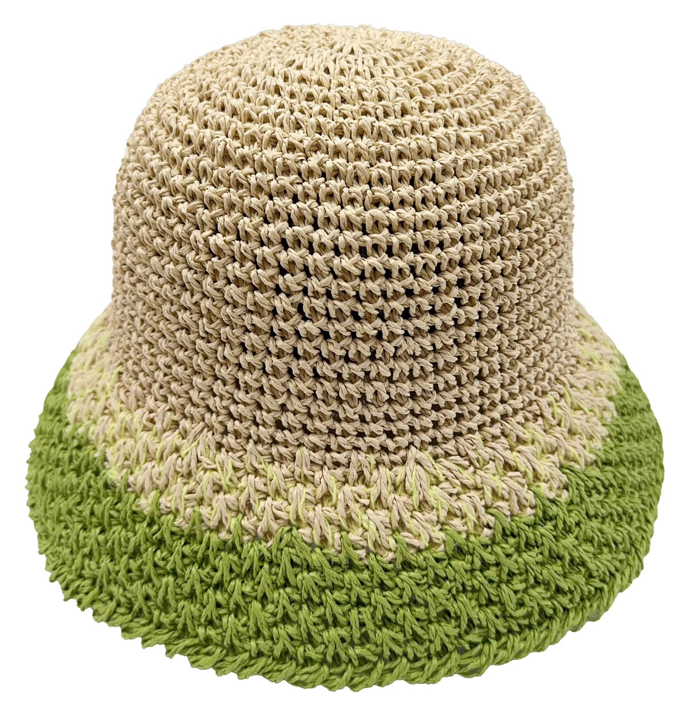 Two Tone Straw Bucket Hat - Image 8