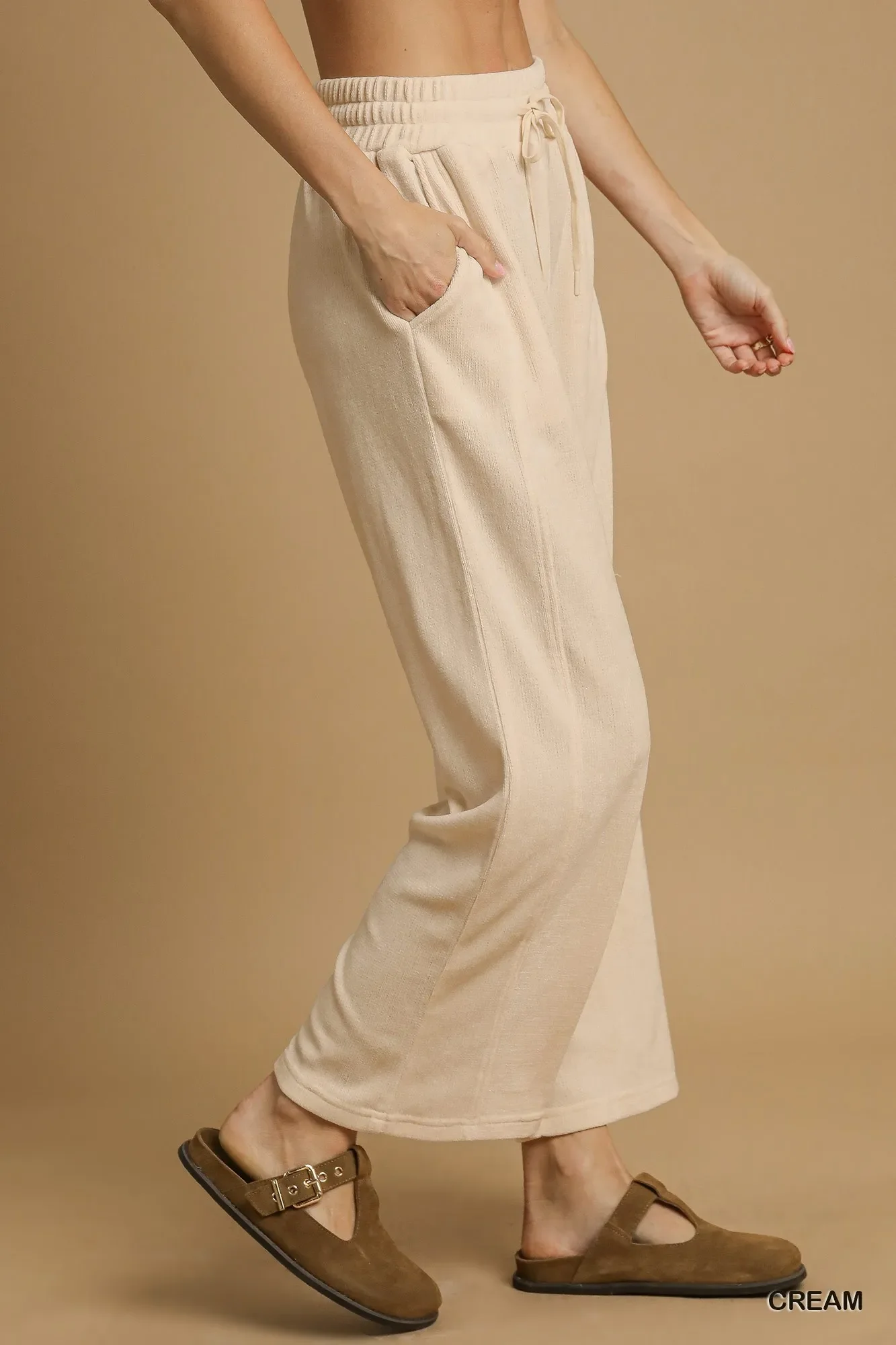 Umgee Drawstring Wide Leg Pants - Image 3