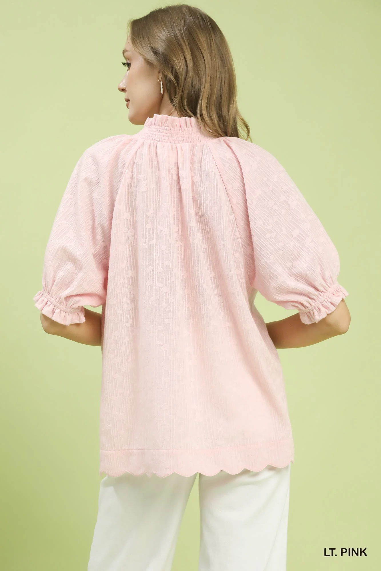 Umgee Textured Pintuck Blouse - Image 3