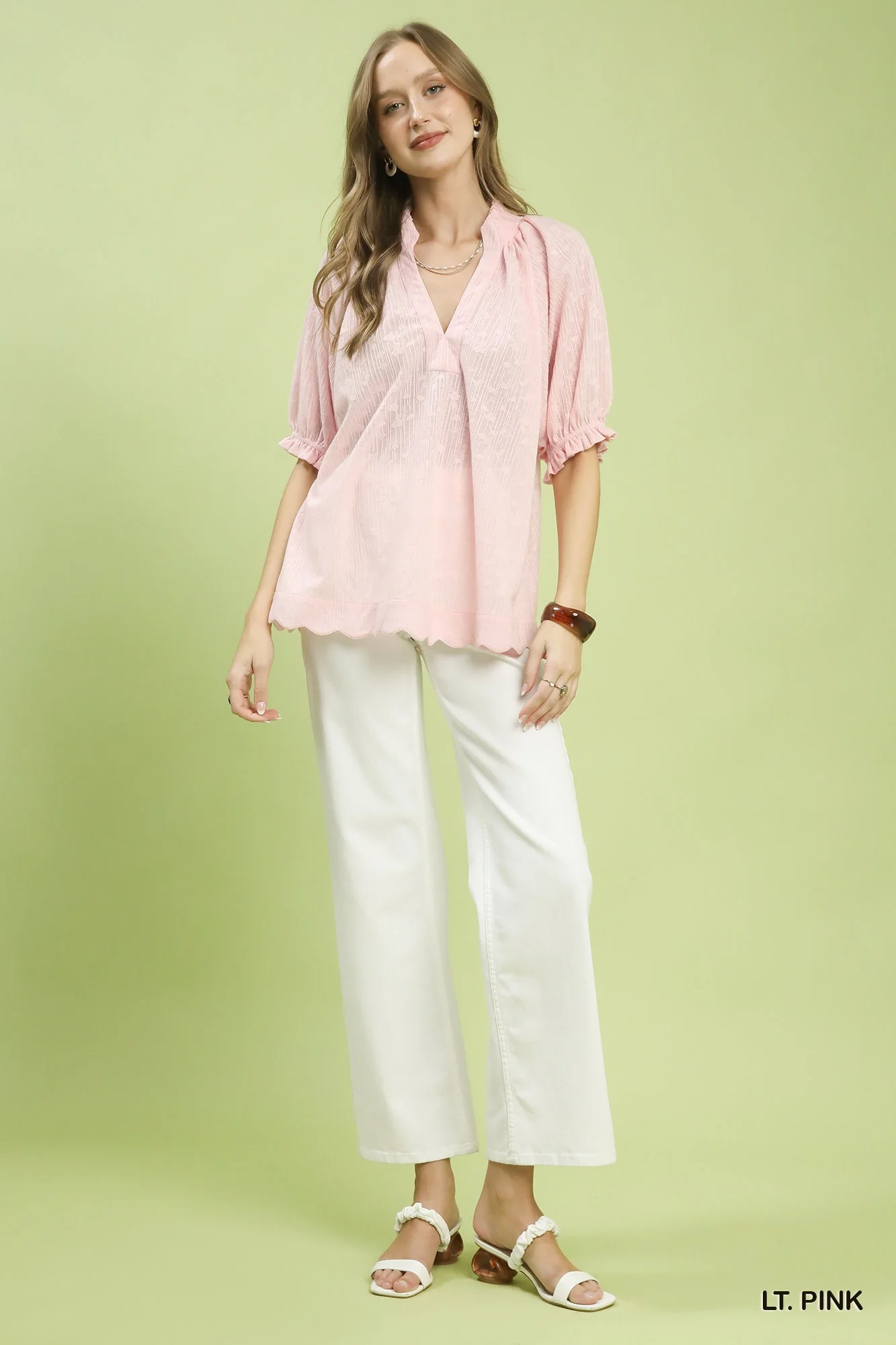 Umgee Textured Pintuck Blouse - Image 4