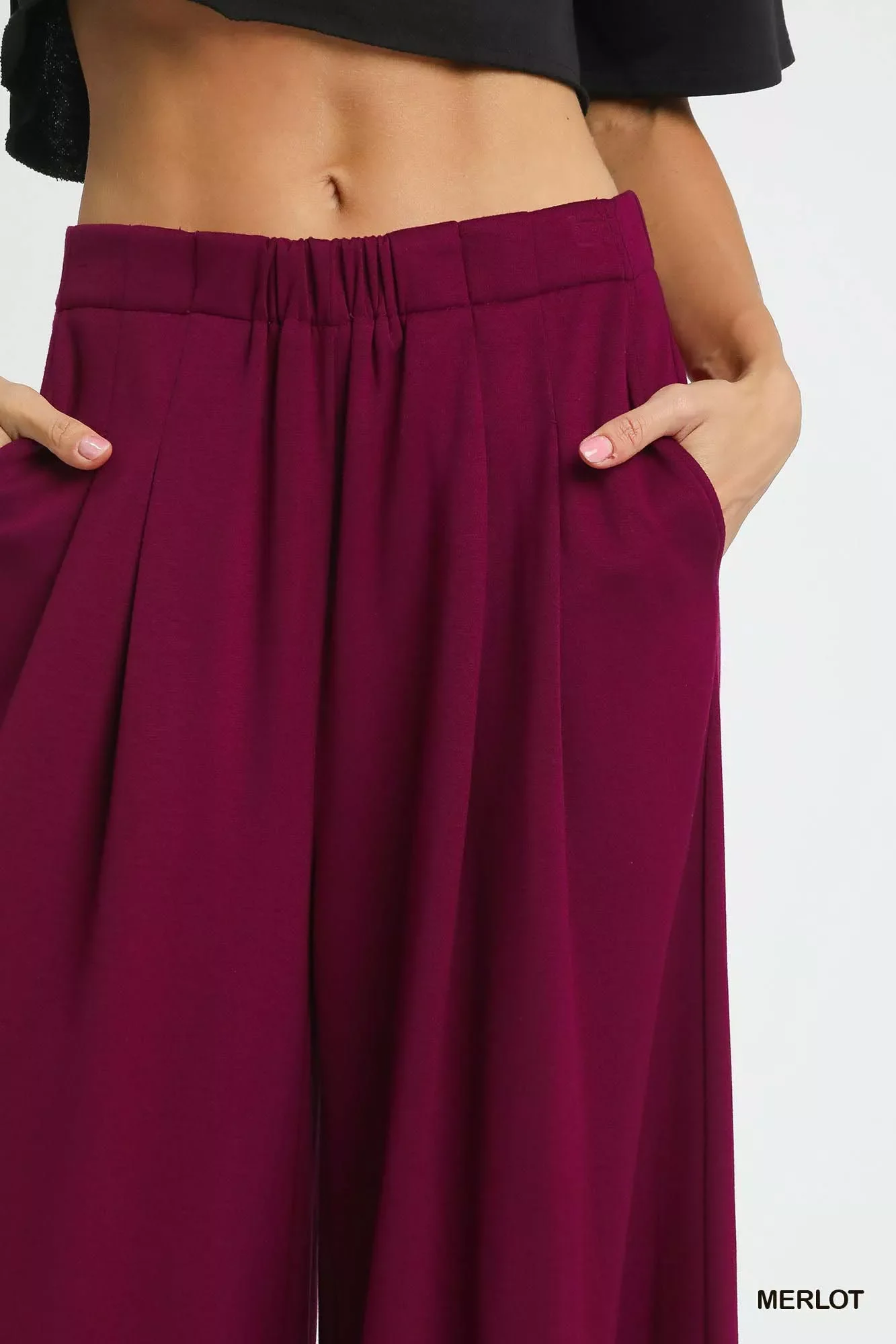 Umgee Wide Leg Pants with Pockets - Image 5