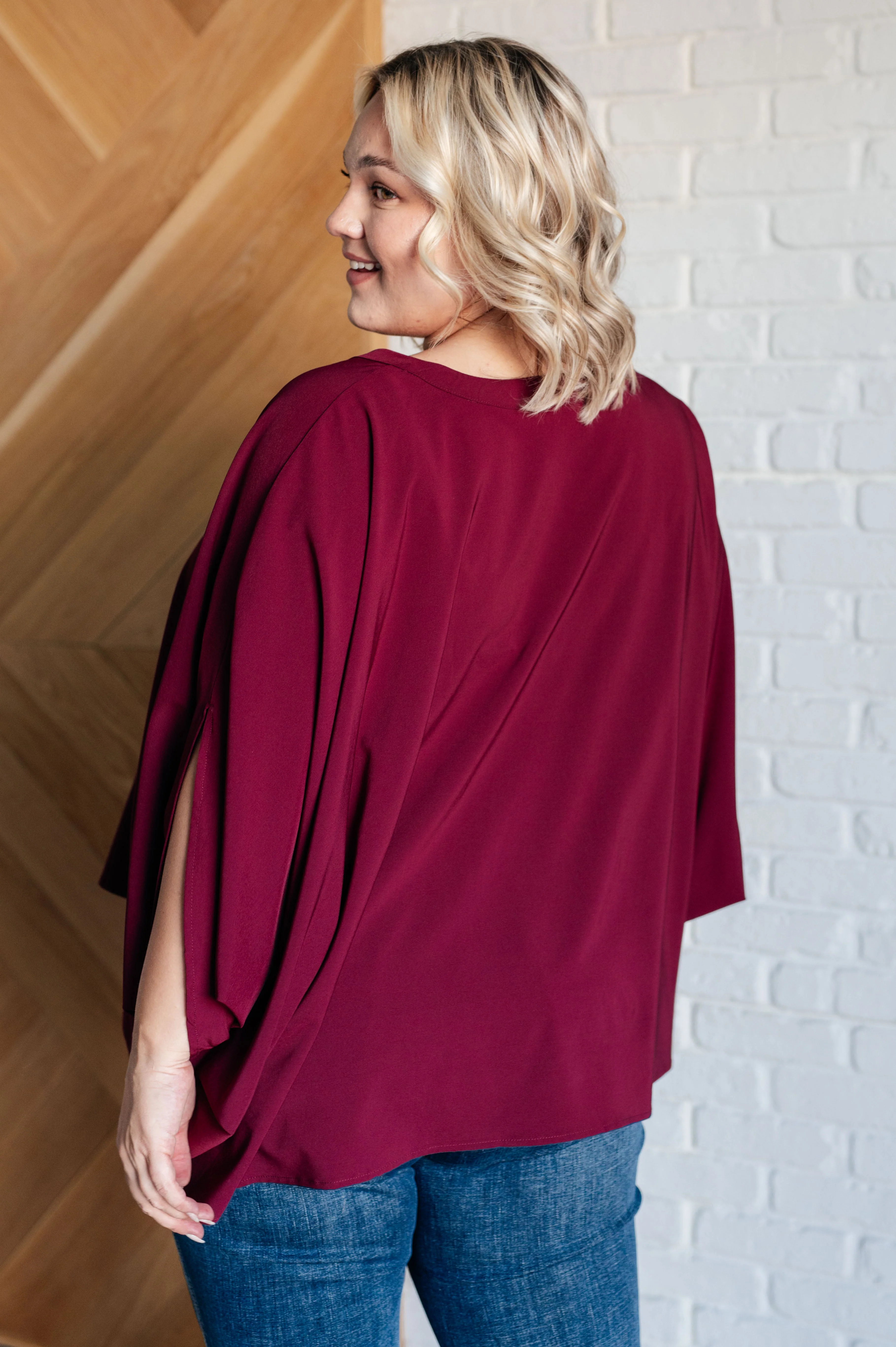 Universal Philosophy Blouse in Wine - Image 10