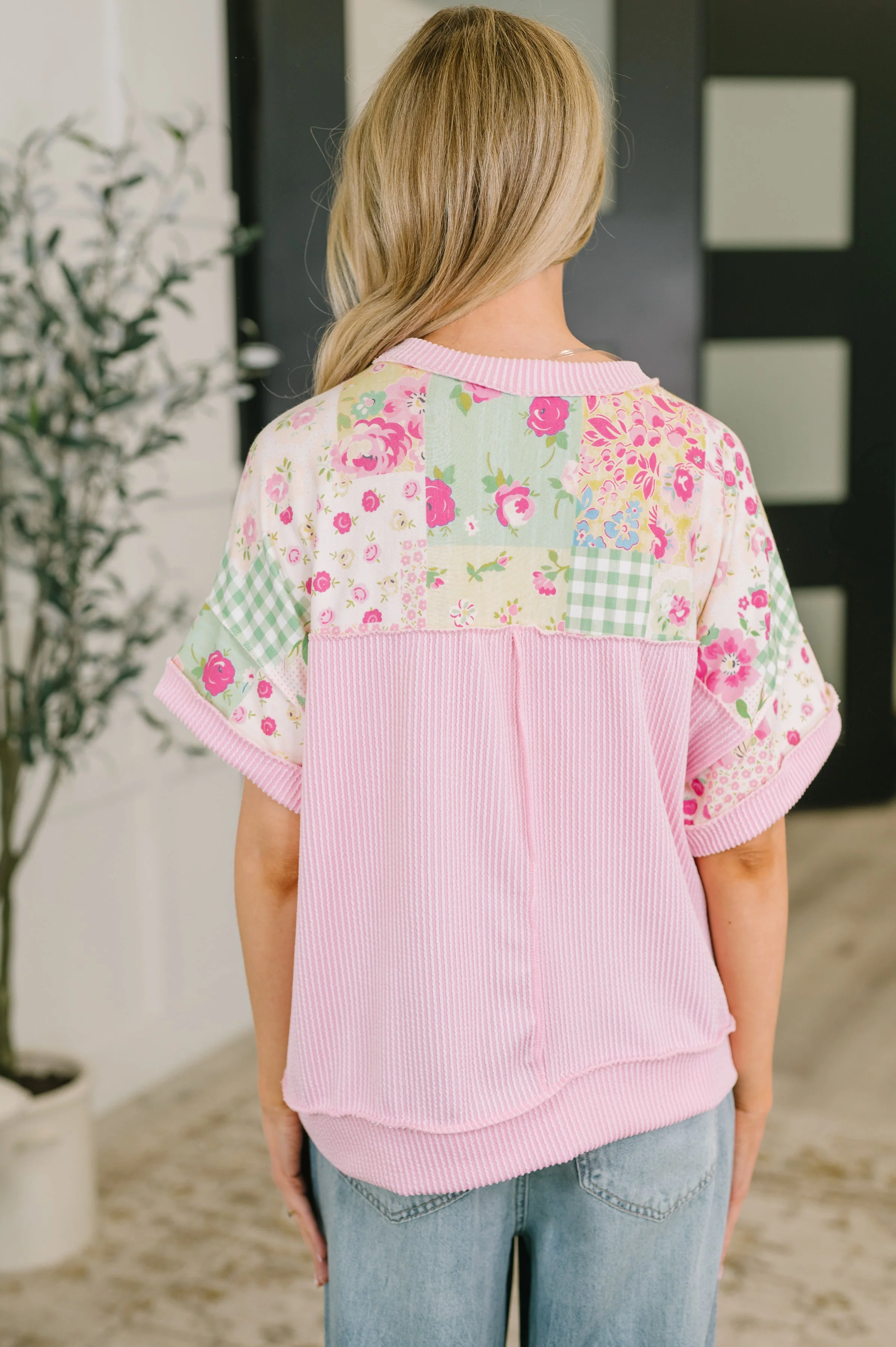 Until Tomorrow Patchwork Relaxed Tee - Image 5