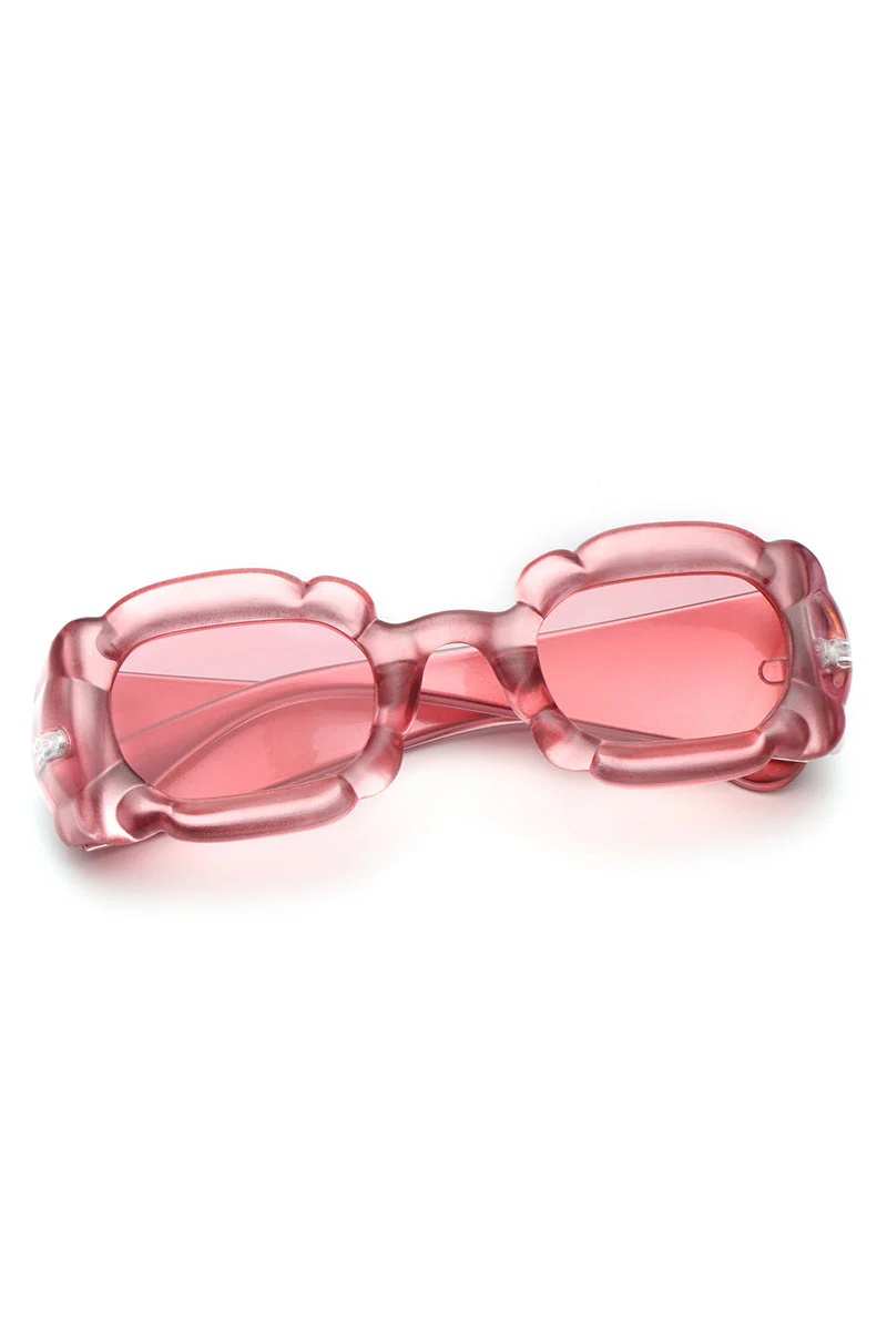 Uplift - Geometric Irregular Thick Frame Square Fashion Sunglasses - Image 10