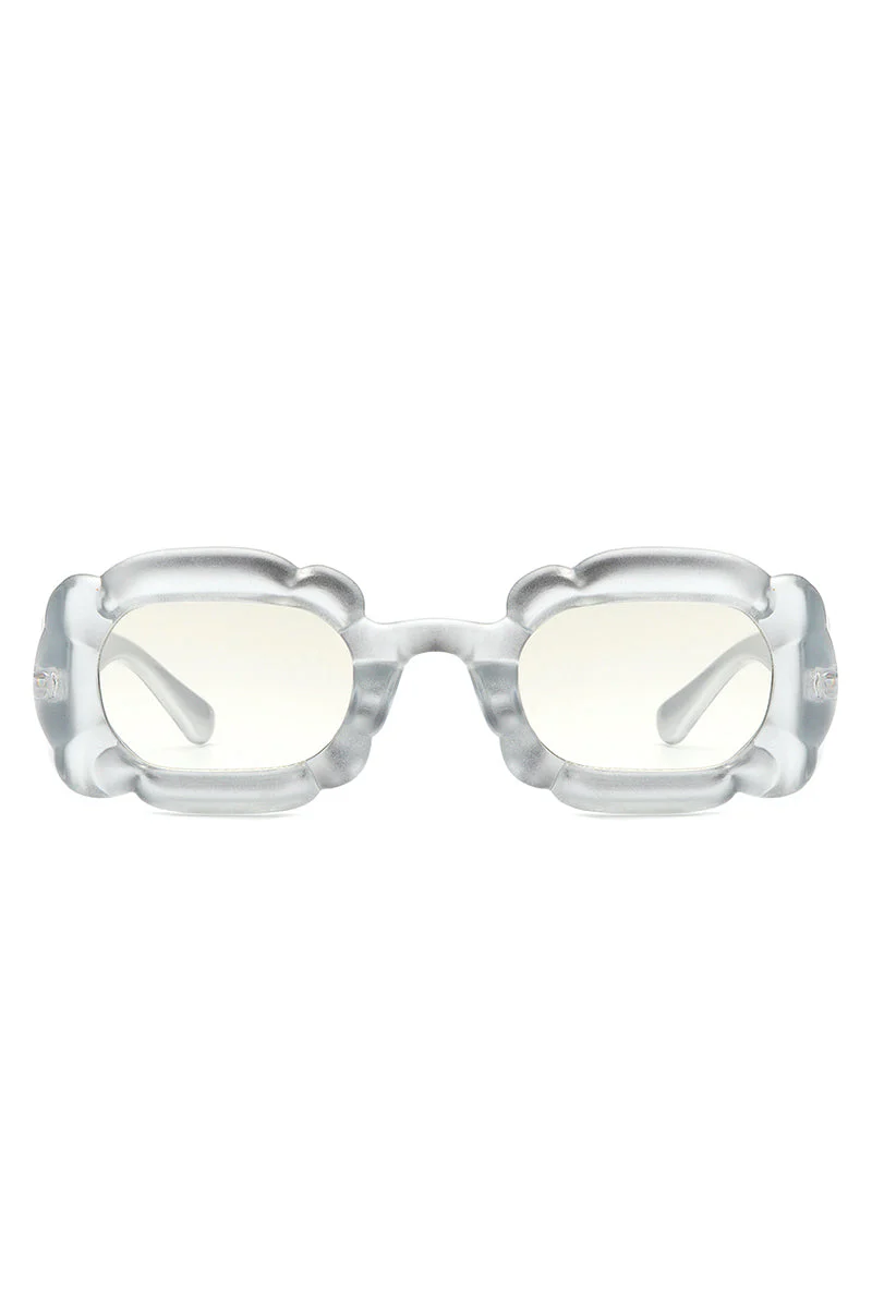 Uplift - Geometric Irregular Thick Frame Square Fashion Sunglasses - Image 11
