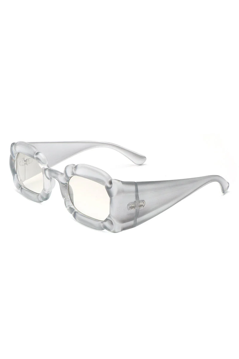 Uplift - Geometric Irregular Thick Frame Square Fashion Sunglasses - Image 12
