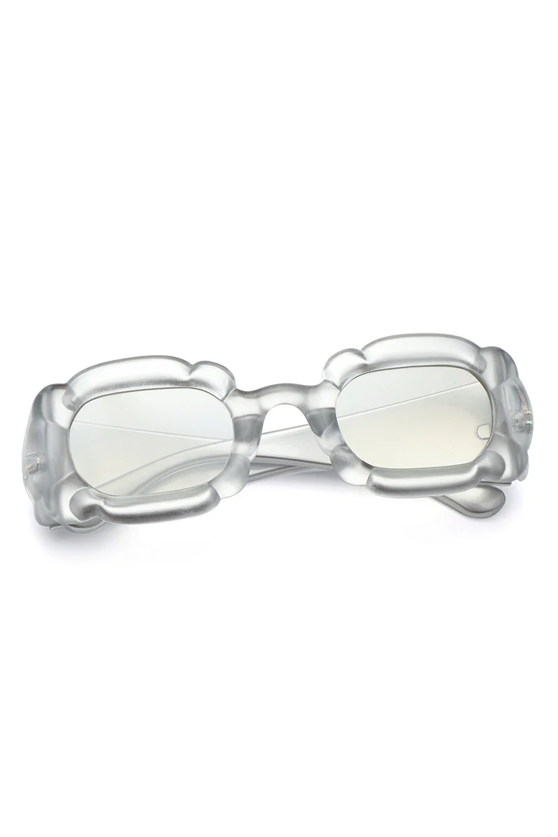 Uplift - Geometric Irregular Thick Frame Square Fashion Sunglasses - Image 13