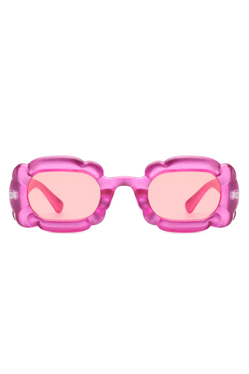 Uplift - Geometric Irregular Thick Frame Square Fashion Sunglasses - Image 5