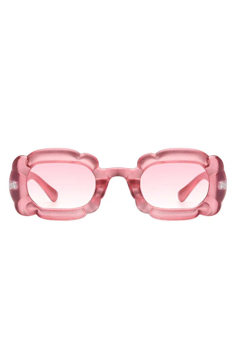 Uplift - Geometric Irregular Thick Frame Square Fashion Sunglasses - Image 8